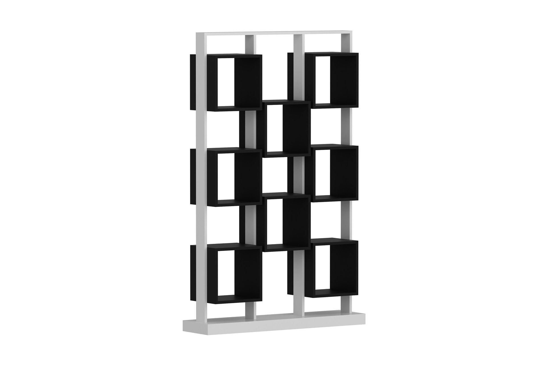 Edwars Bokhylla - Vit/Svart