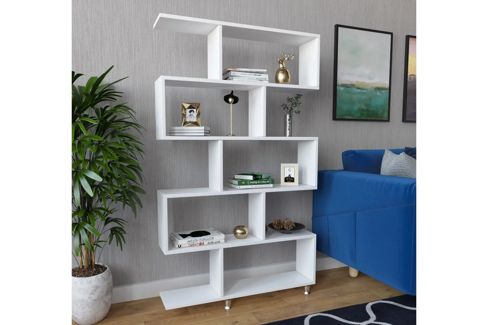 Elegancia Bokhylla - Vit