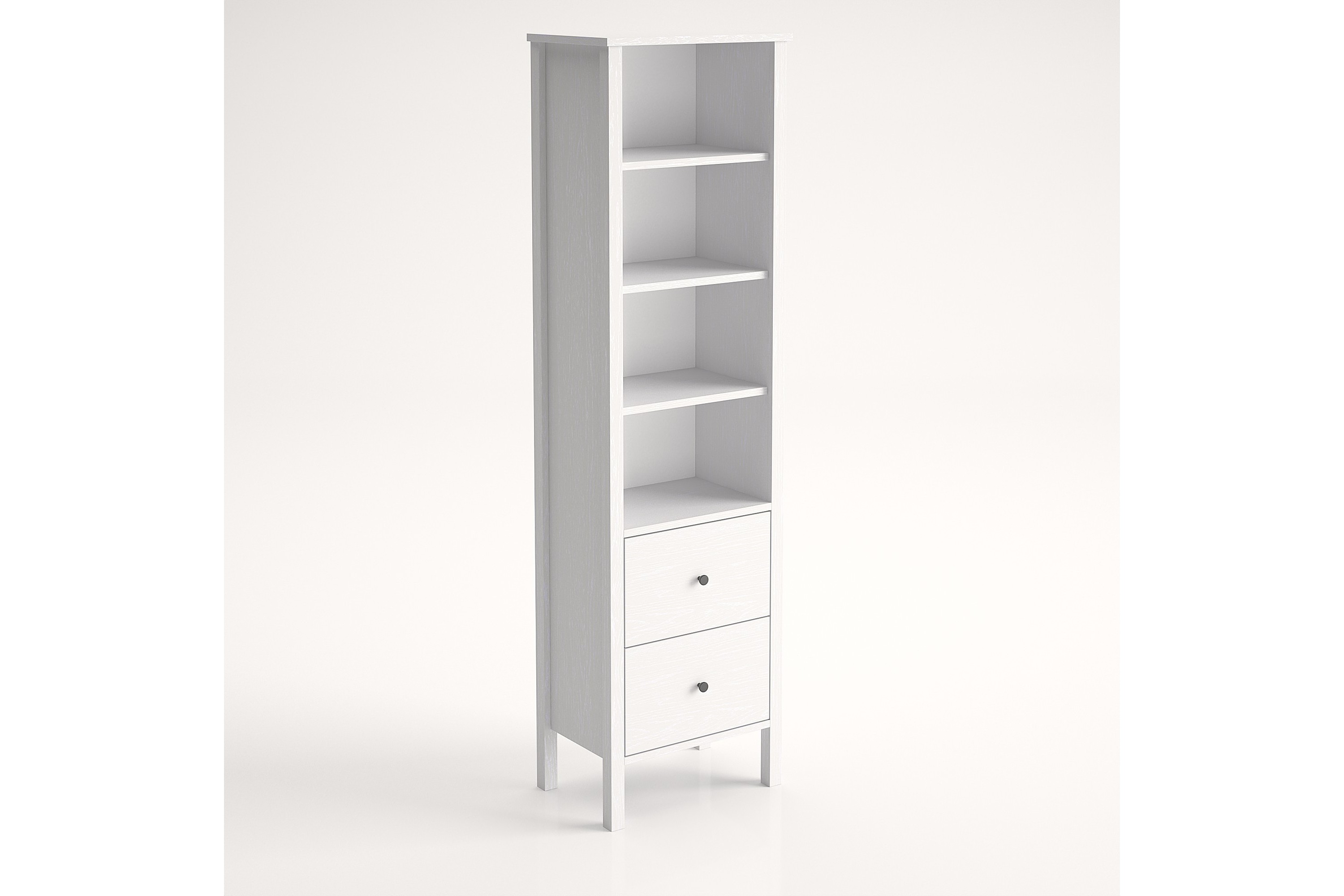 bokhylla elspet 80 cm - brun/vit