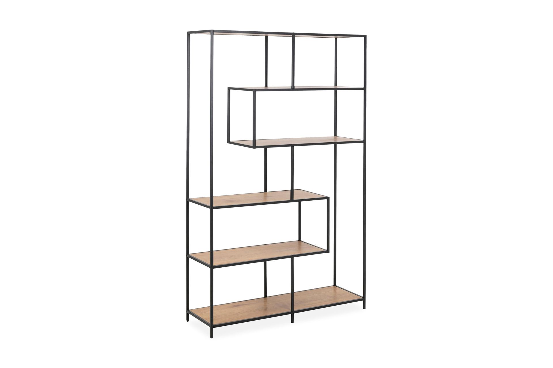 Hasslevik Bokhylla 114 cm i Ek - BeigeSvart