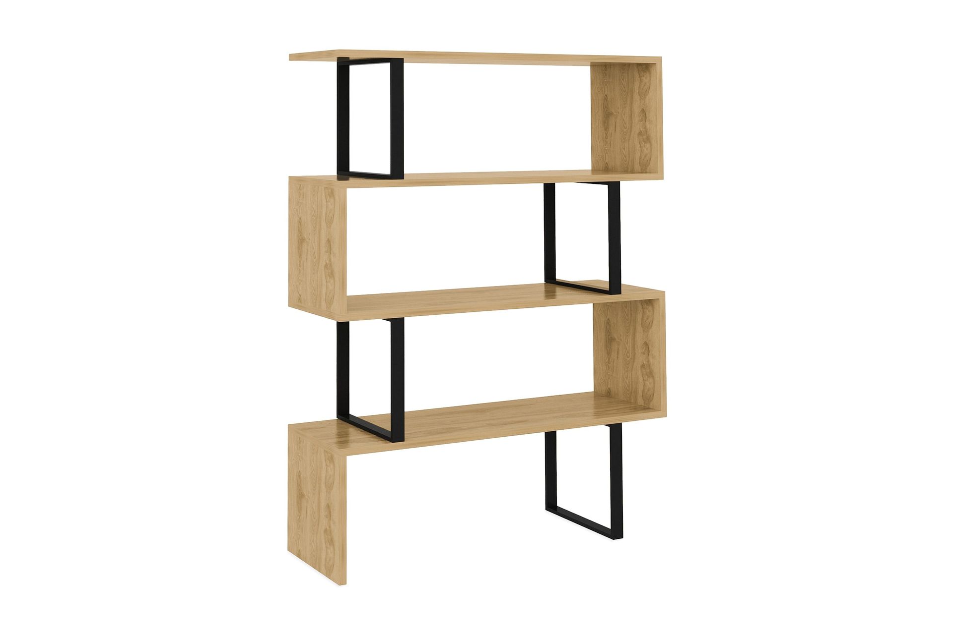 hejde bokhylla 92 cm - brun/svart