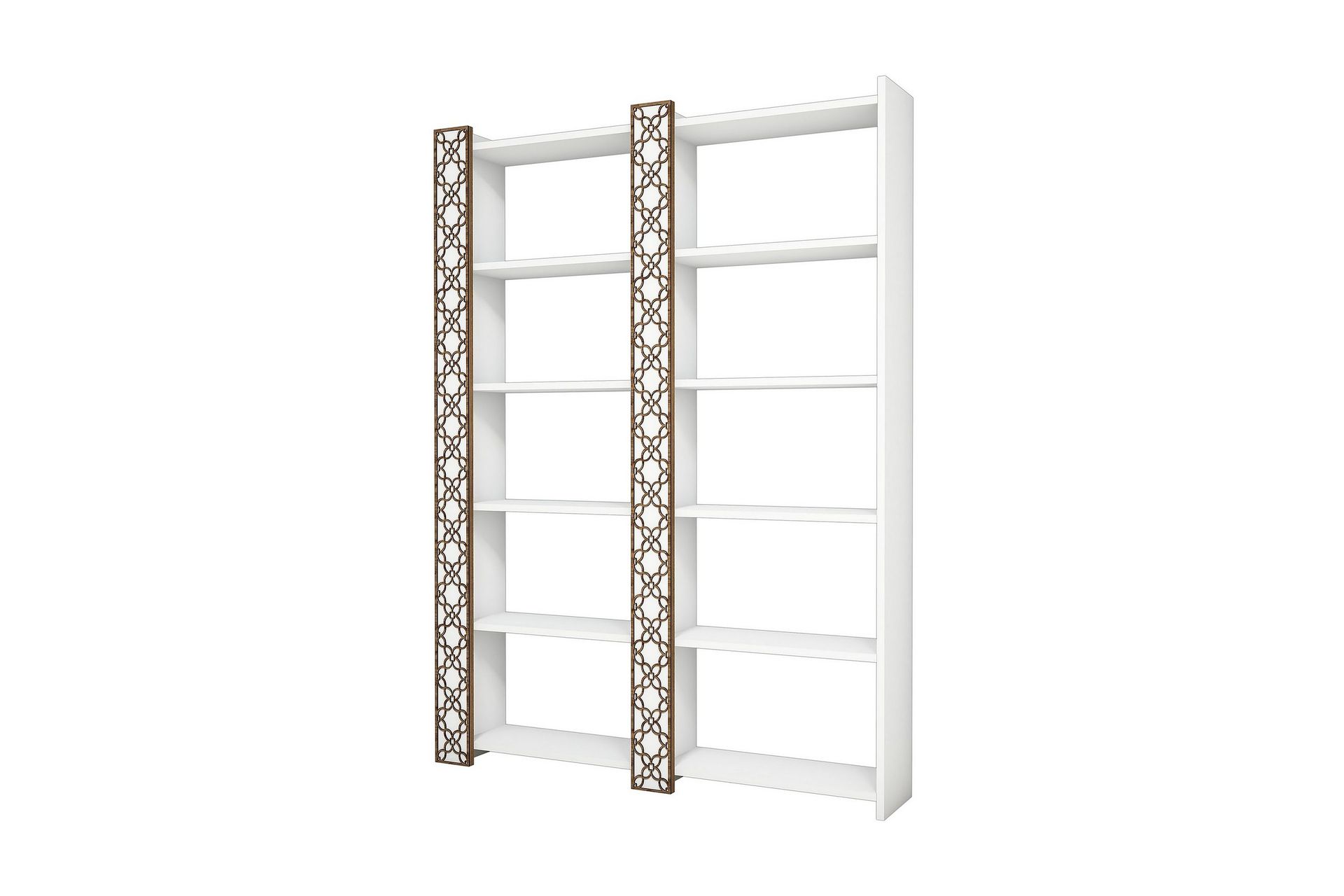 Hovdane Bokhylla 124 cm - Vit