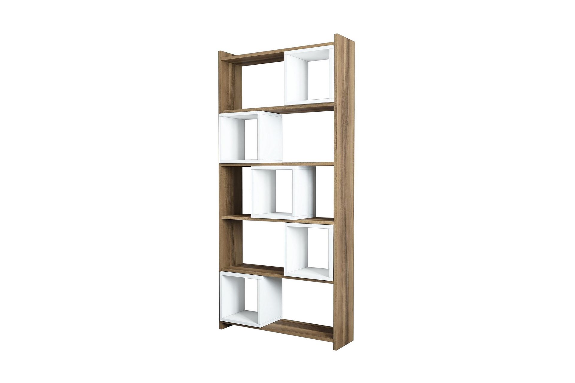 Hovdane Bokhylla 80 cm - Vit/Brun