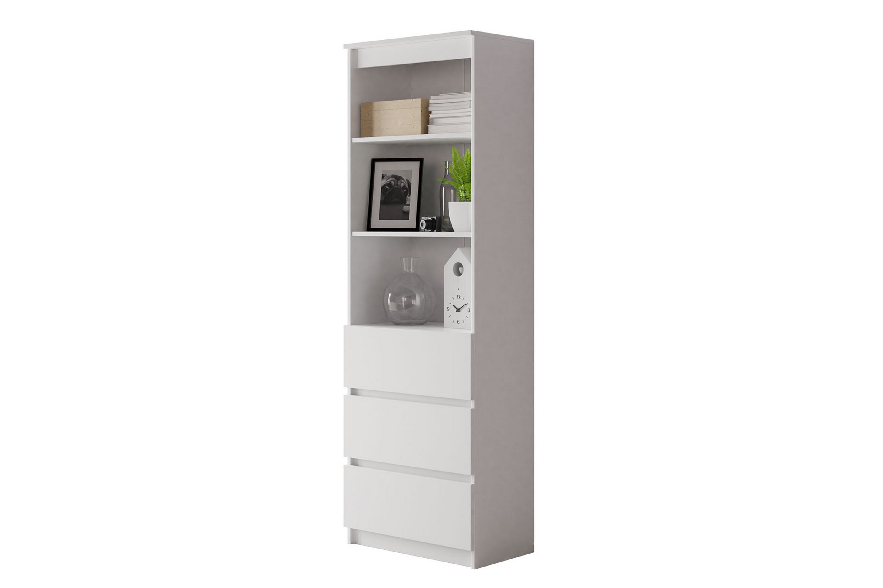 Hylla Office 60x35x180 cm Vit
