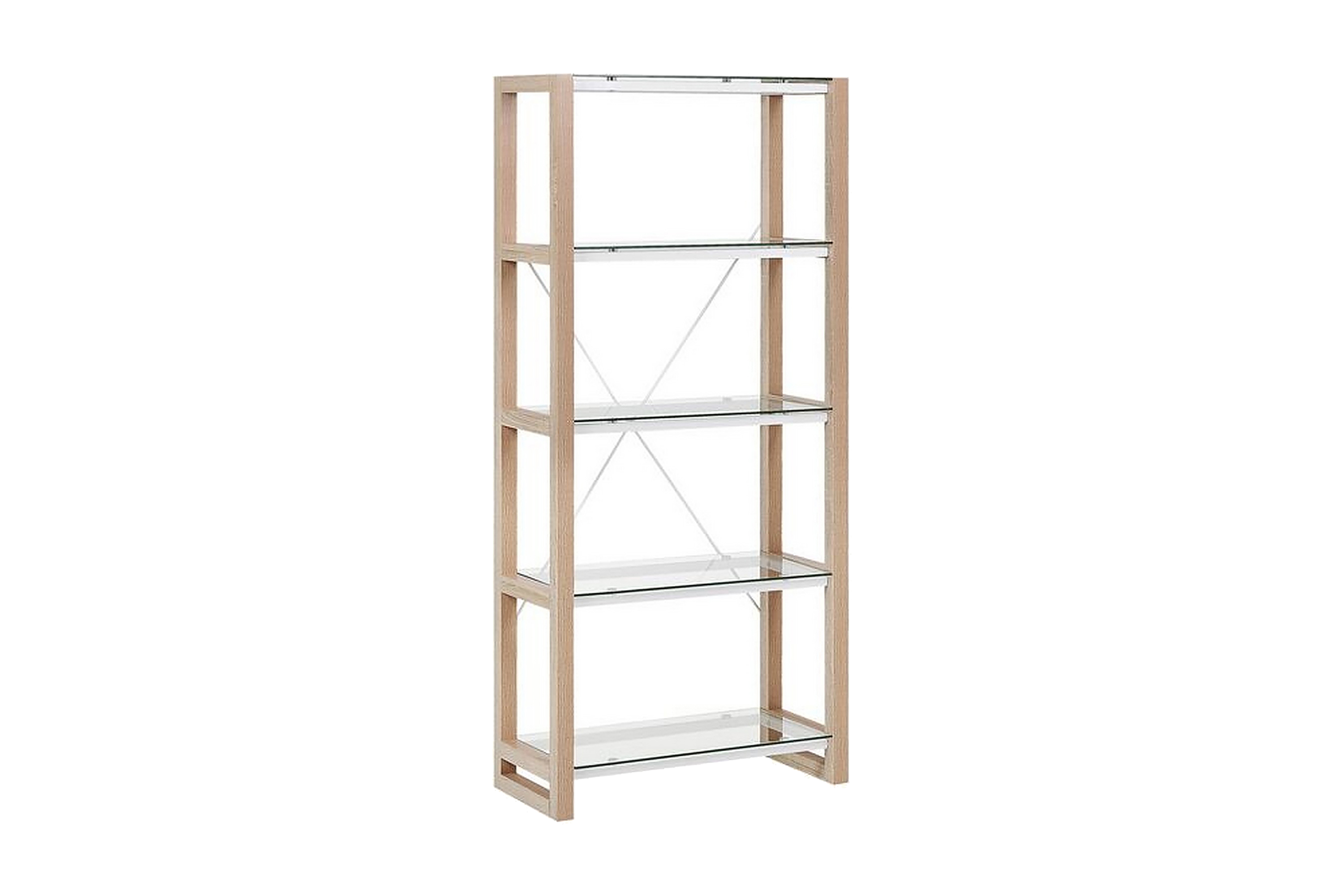 Hylla Skiatook 68x30 cm Vit/Ljust Trä