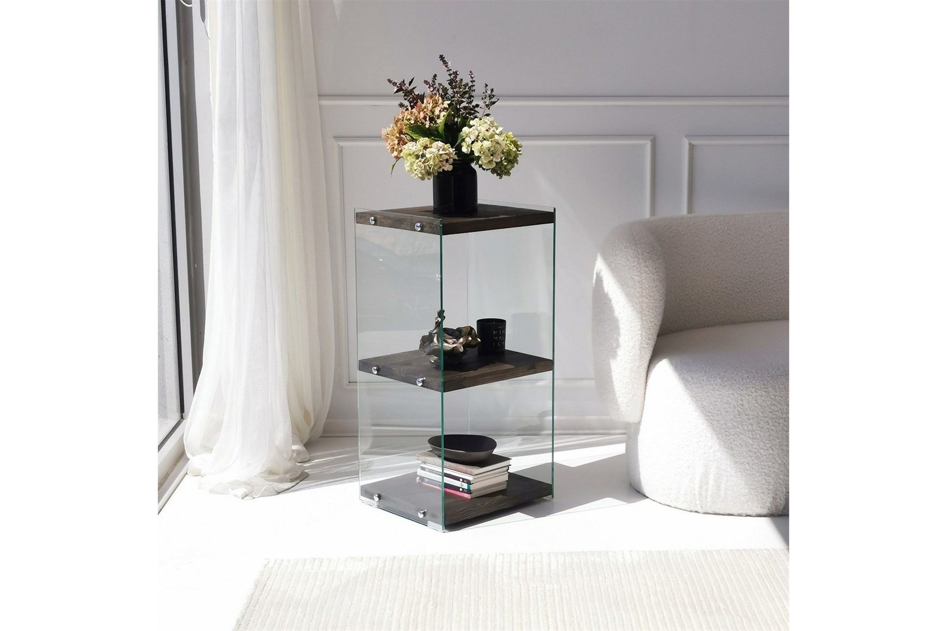 lepinas bokhylla 40 cm - antracit