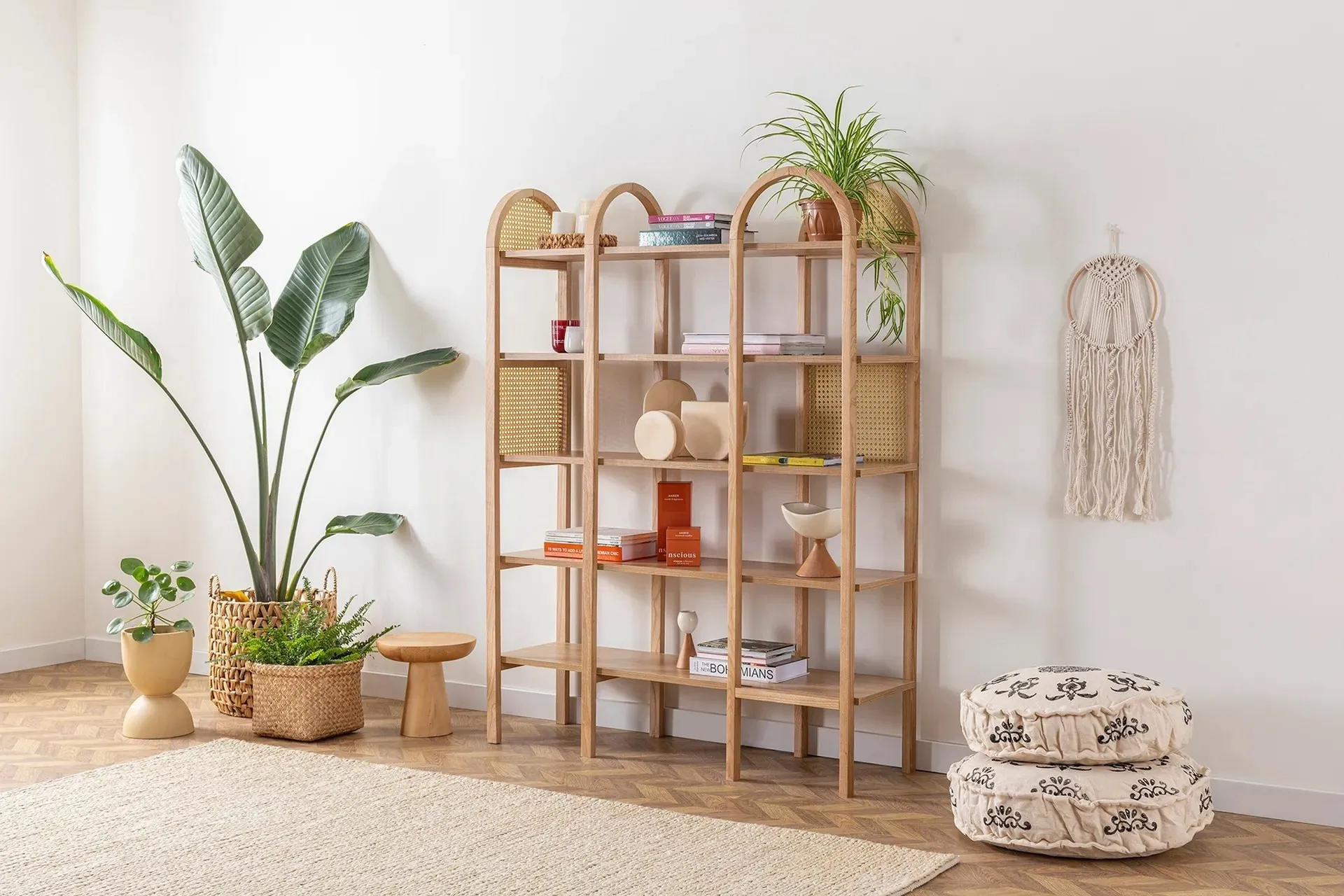 Makwana Bokhylla 120 cm - Natural