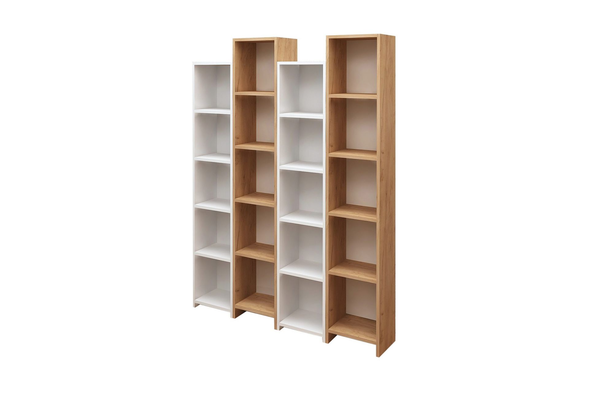 Mod Design Bokhylla - Tr&auml;/Vit