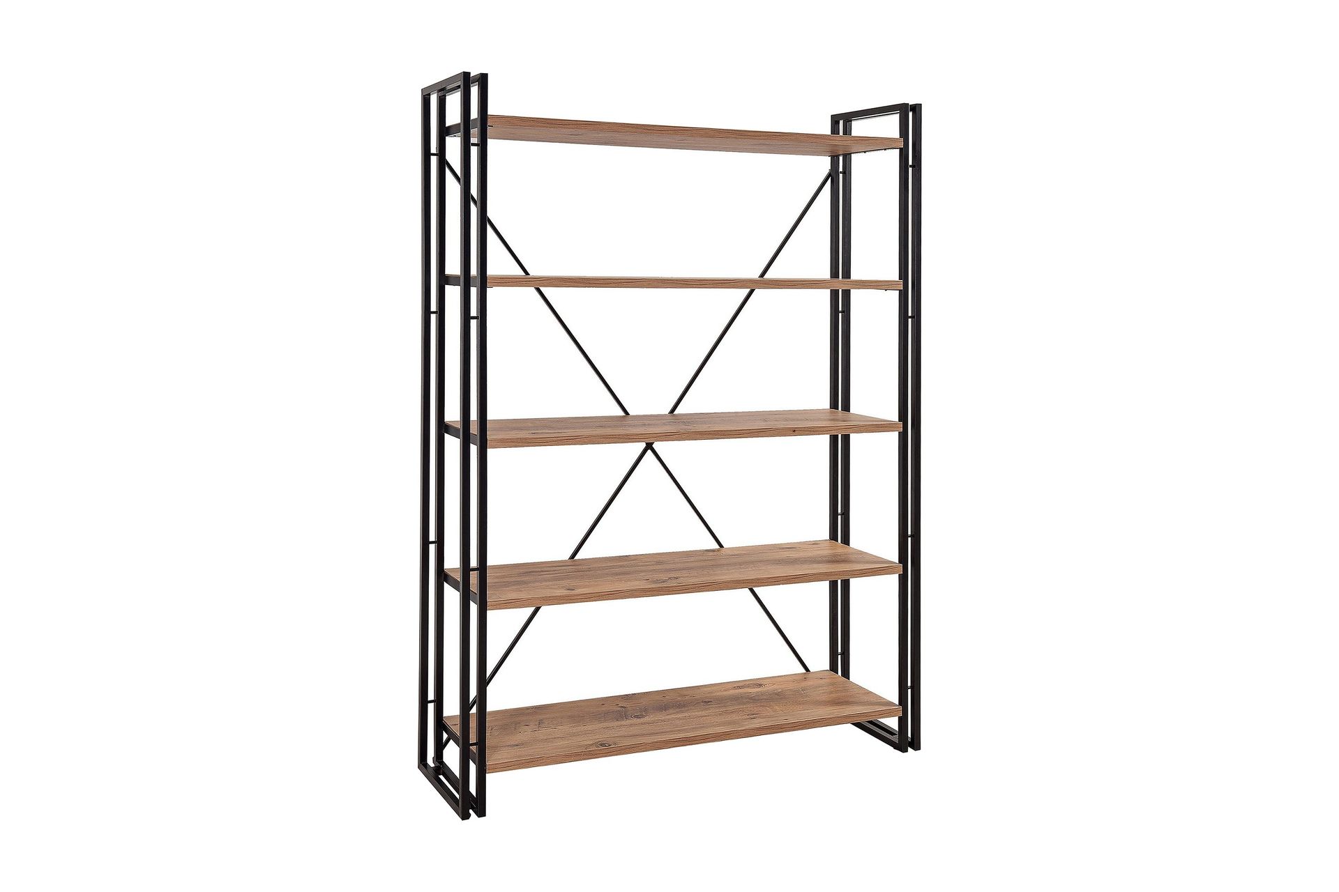 sapphira bokhylla - trä/svart