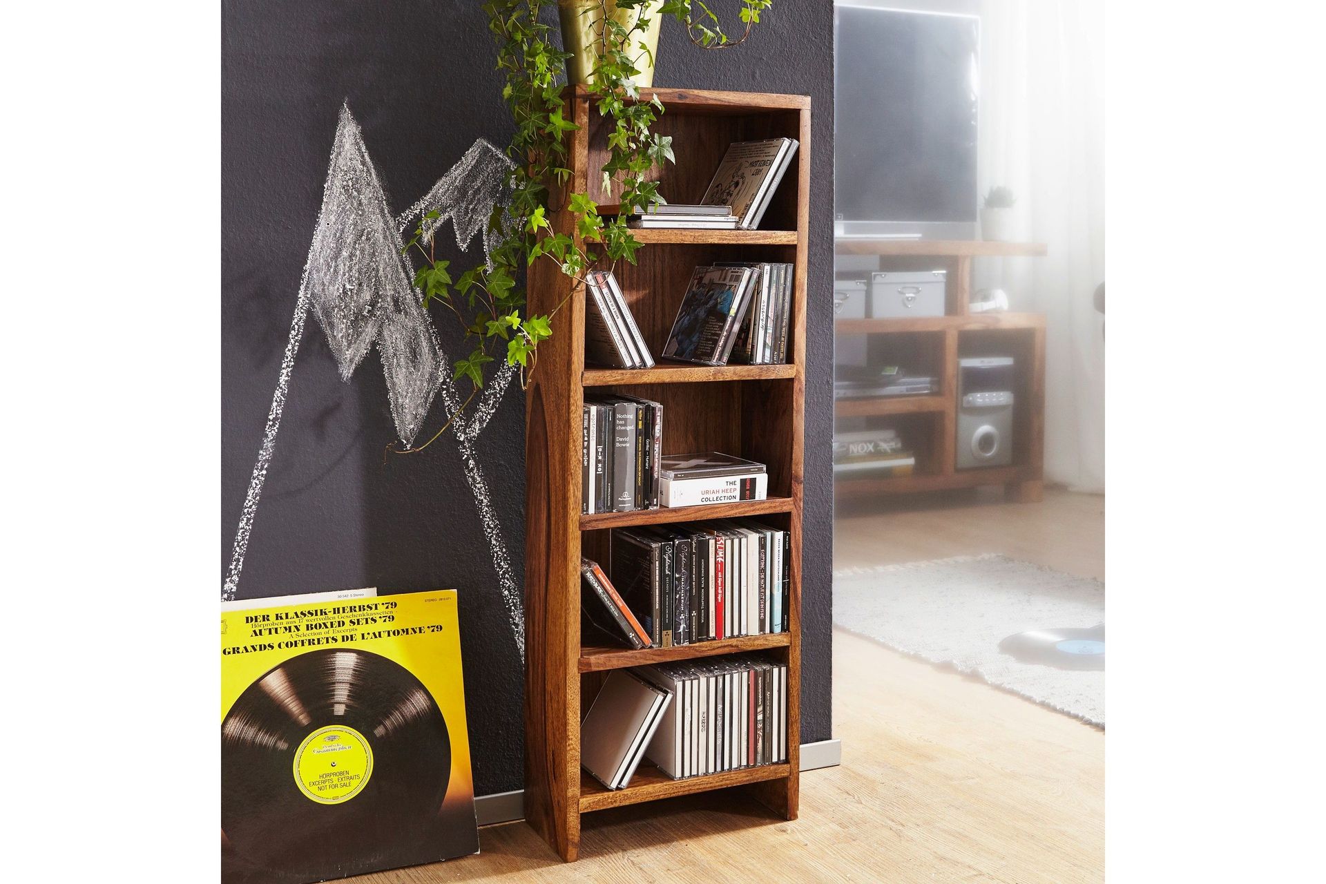 ticon bokhylla - trä/natur