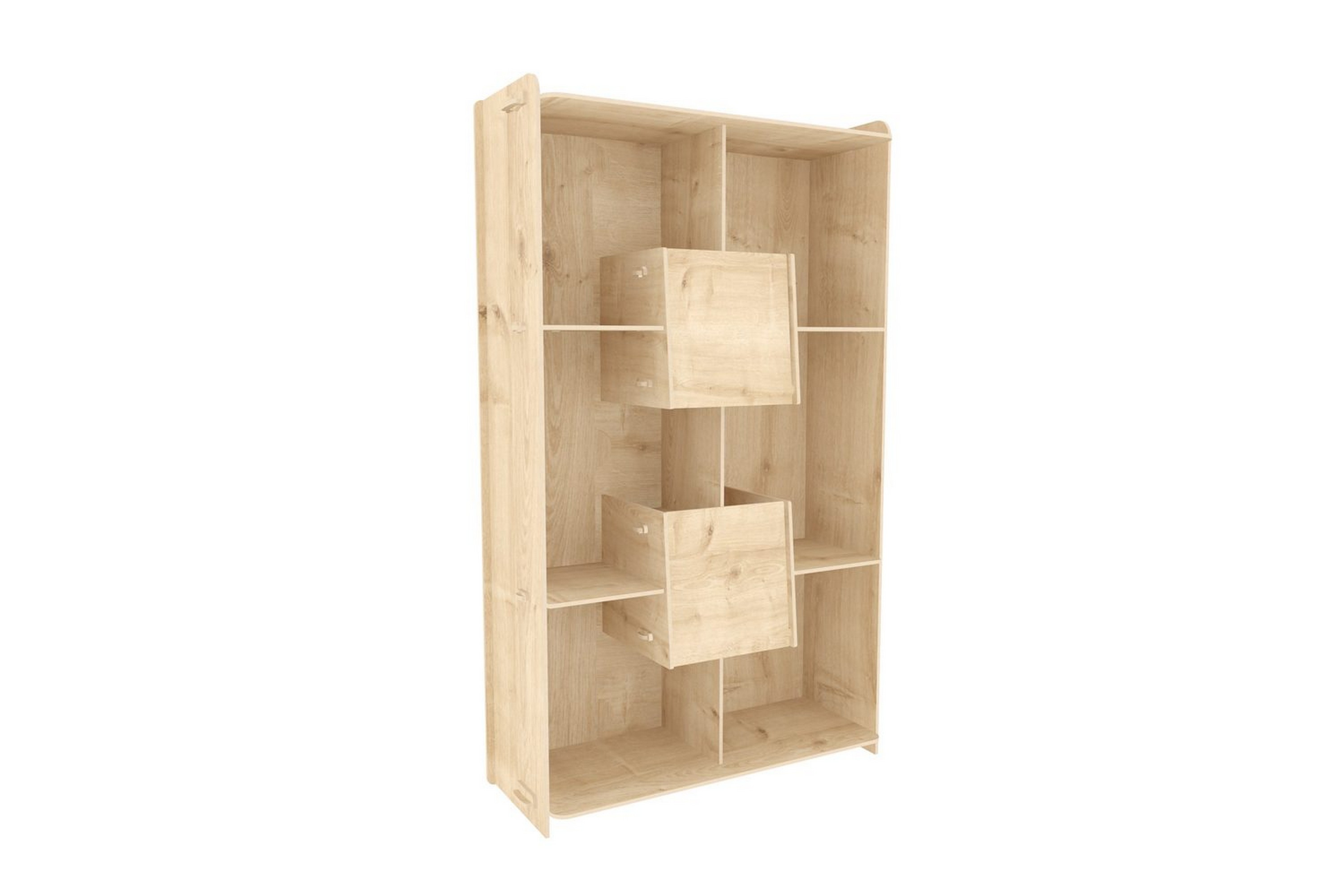 bokhylla pana ek - mediumfärgat trä