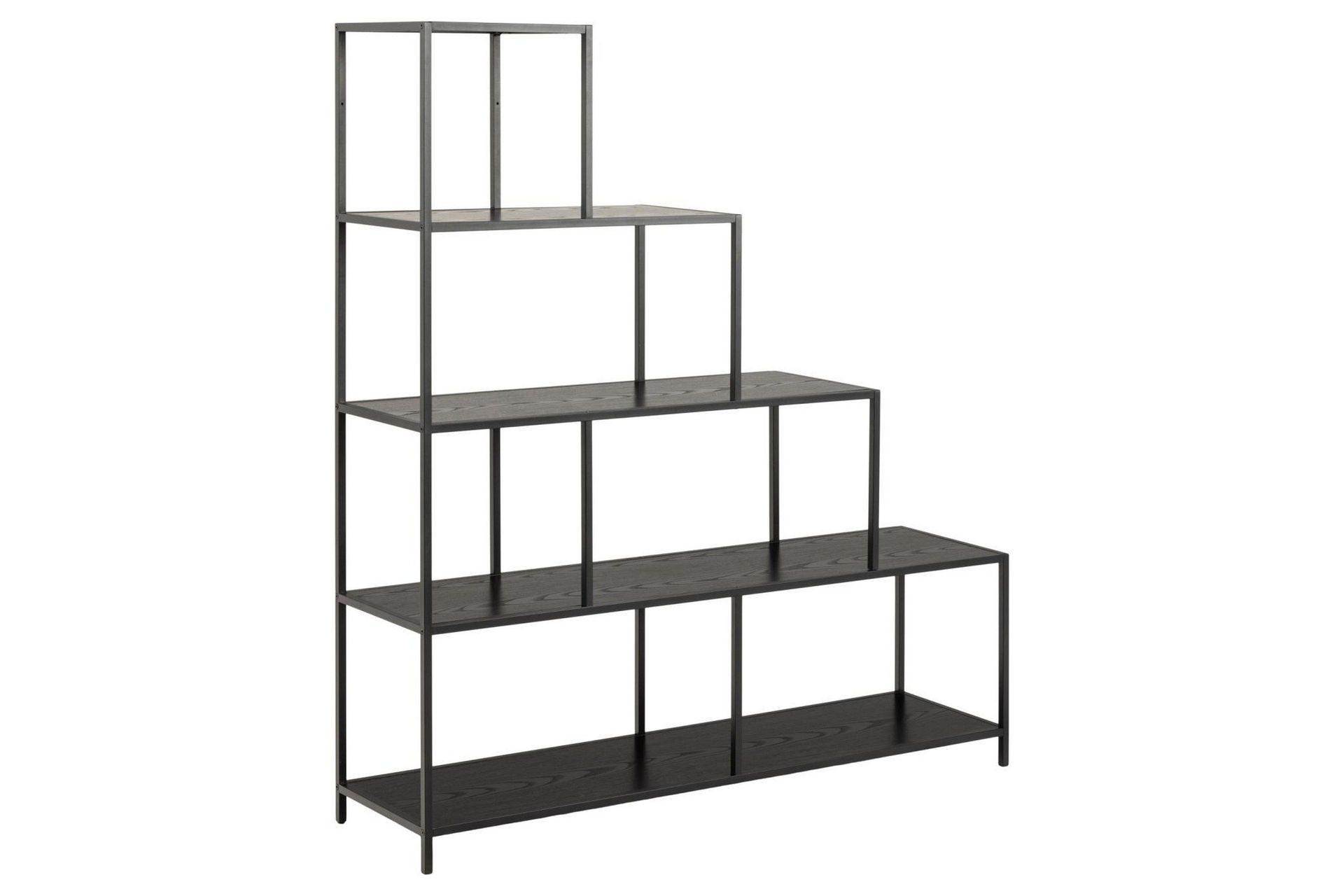 hartsoe bokhylla 135 cm - svart