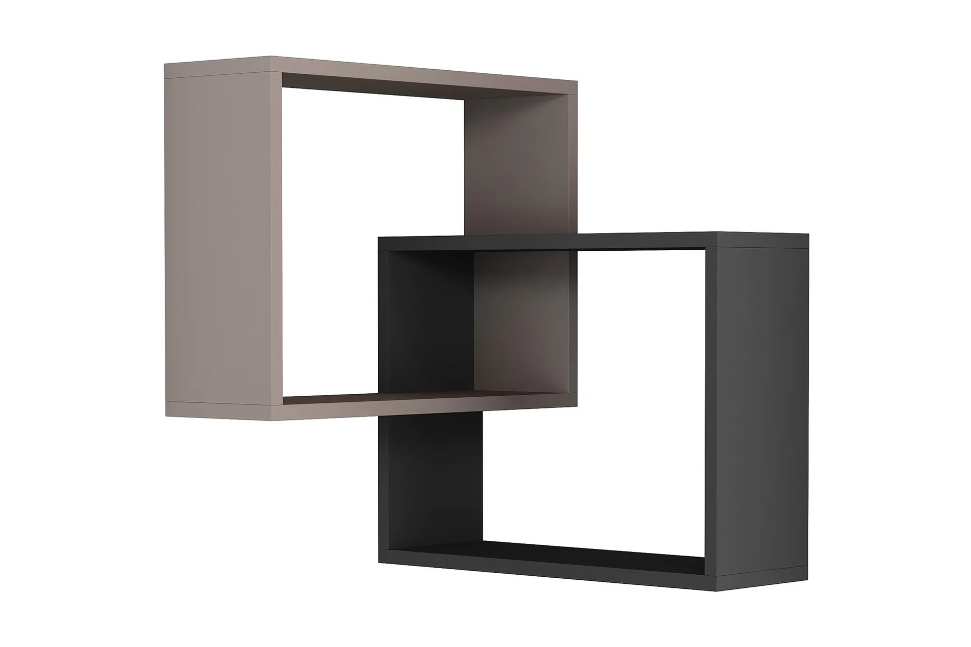 Vägghylla Rodger - Trä|Mörkgrå