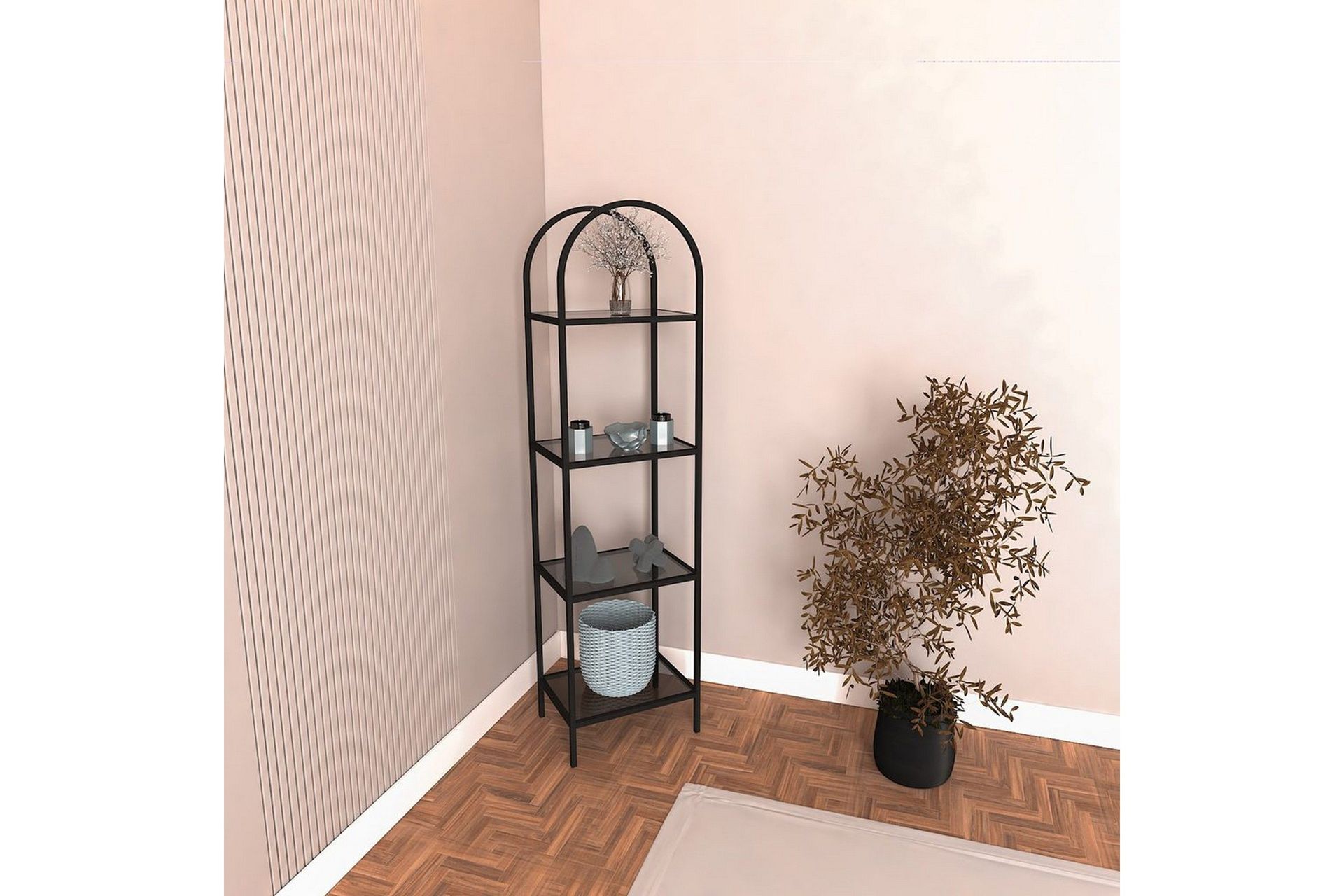 monaia bokhylla 80 cm - svart