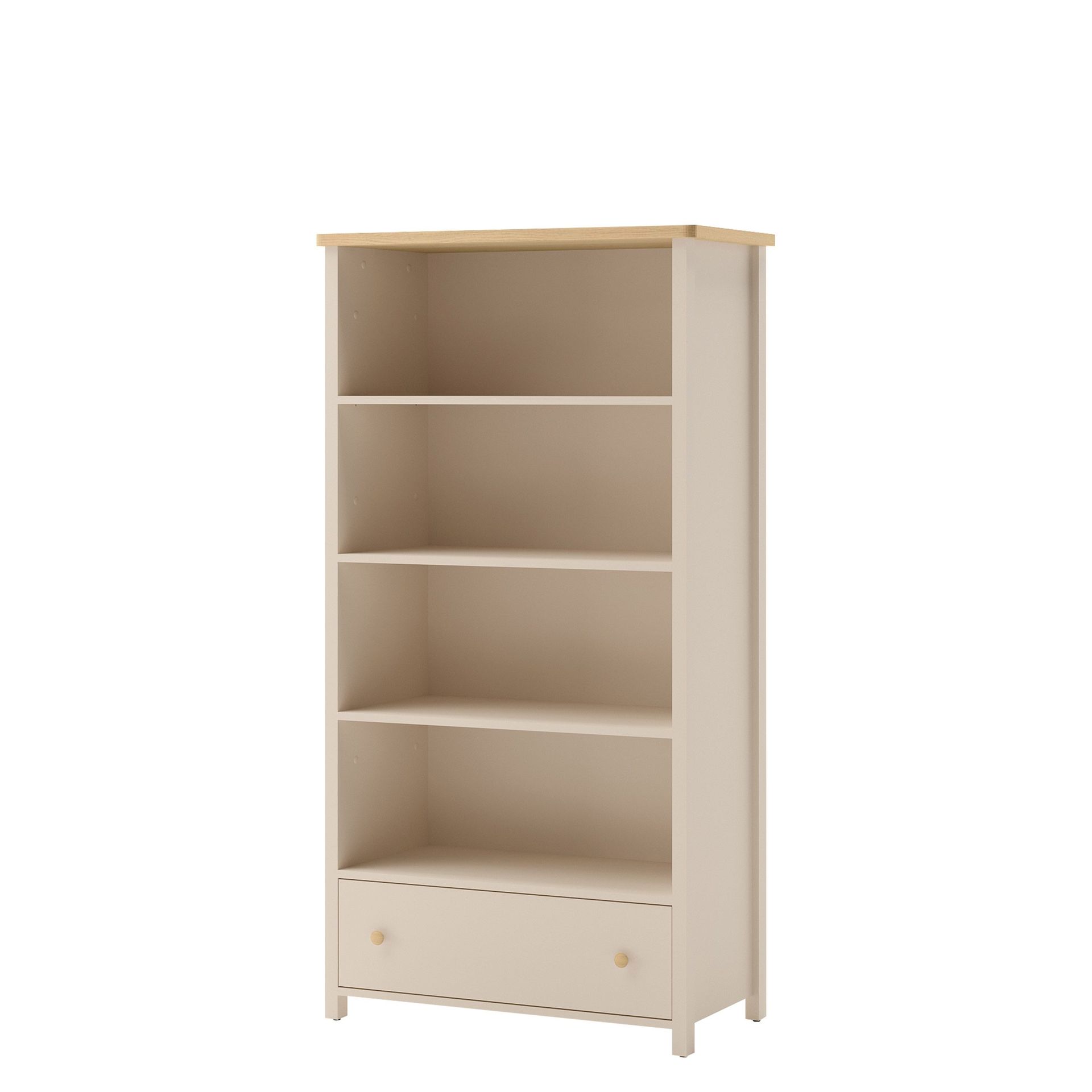 Storys bokhylla 85x162 cm - Beige, ek