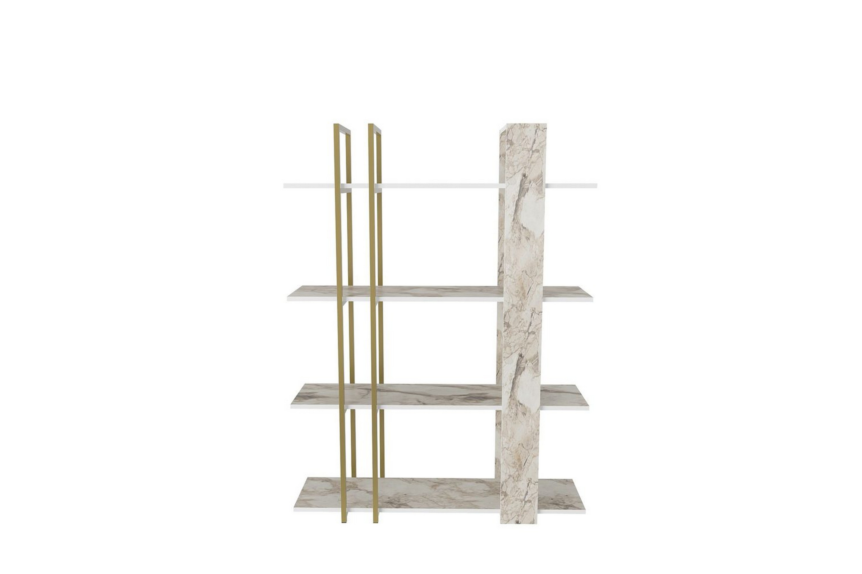 thyra bokhylla 120 cm - guld