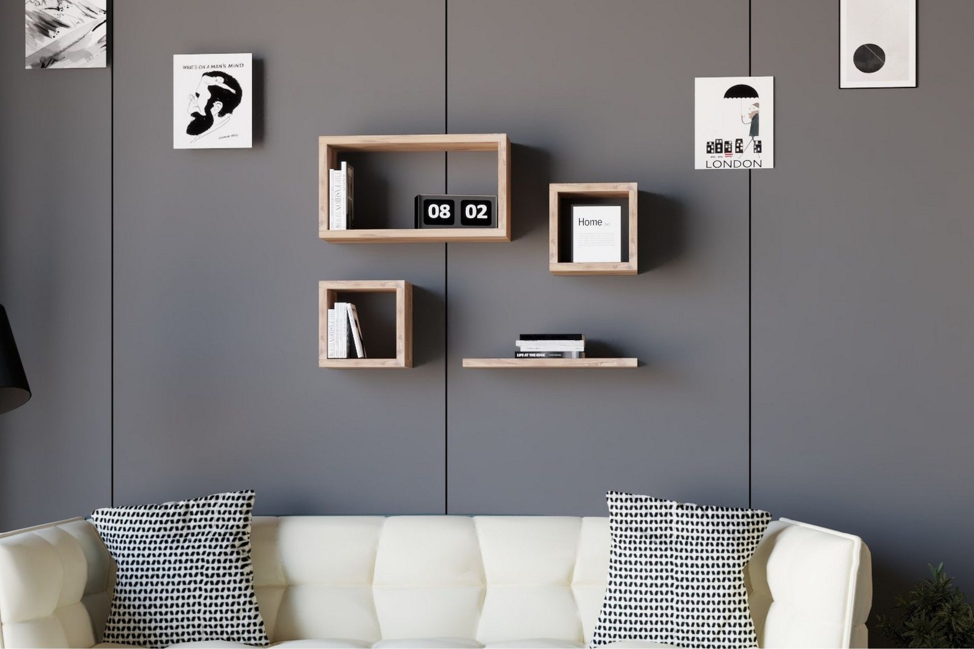 Andifli V&auml;gghylla 40x44 cm - Gr&ouml;n