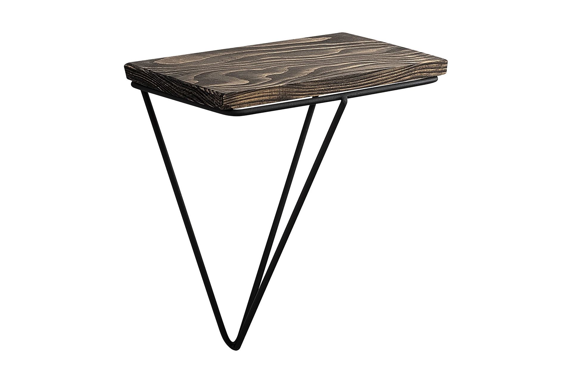 arsenal vägghylla 15x27 cm - svart/valnöt