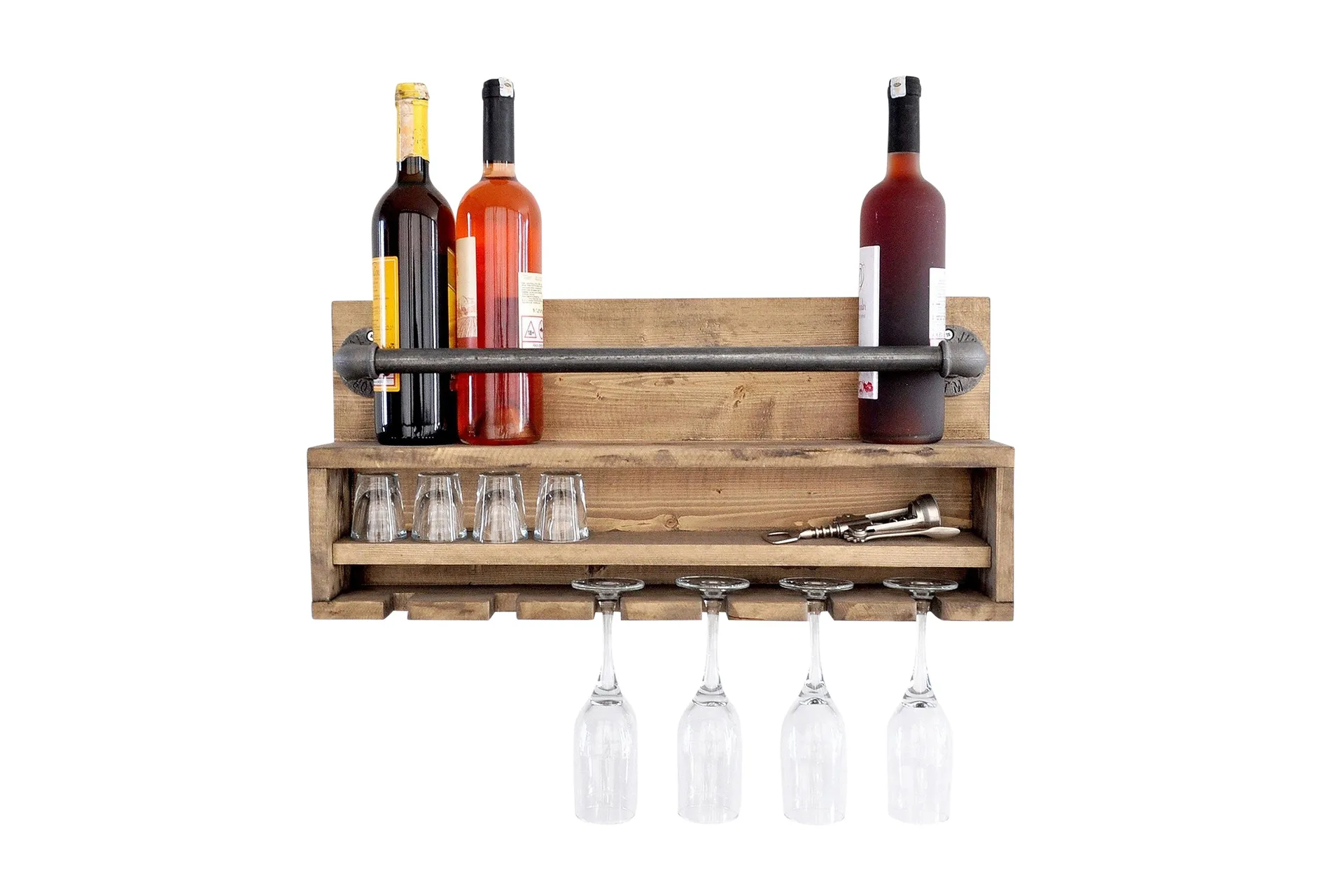 Crystalann V&auml;gghylla 60 cm - Valn&ouml;t/Svart