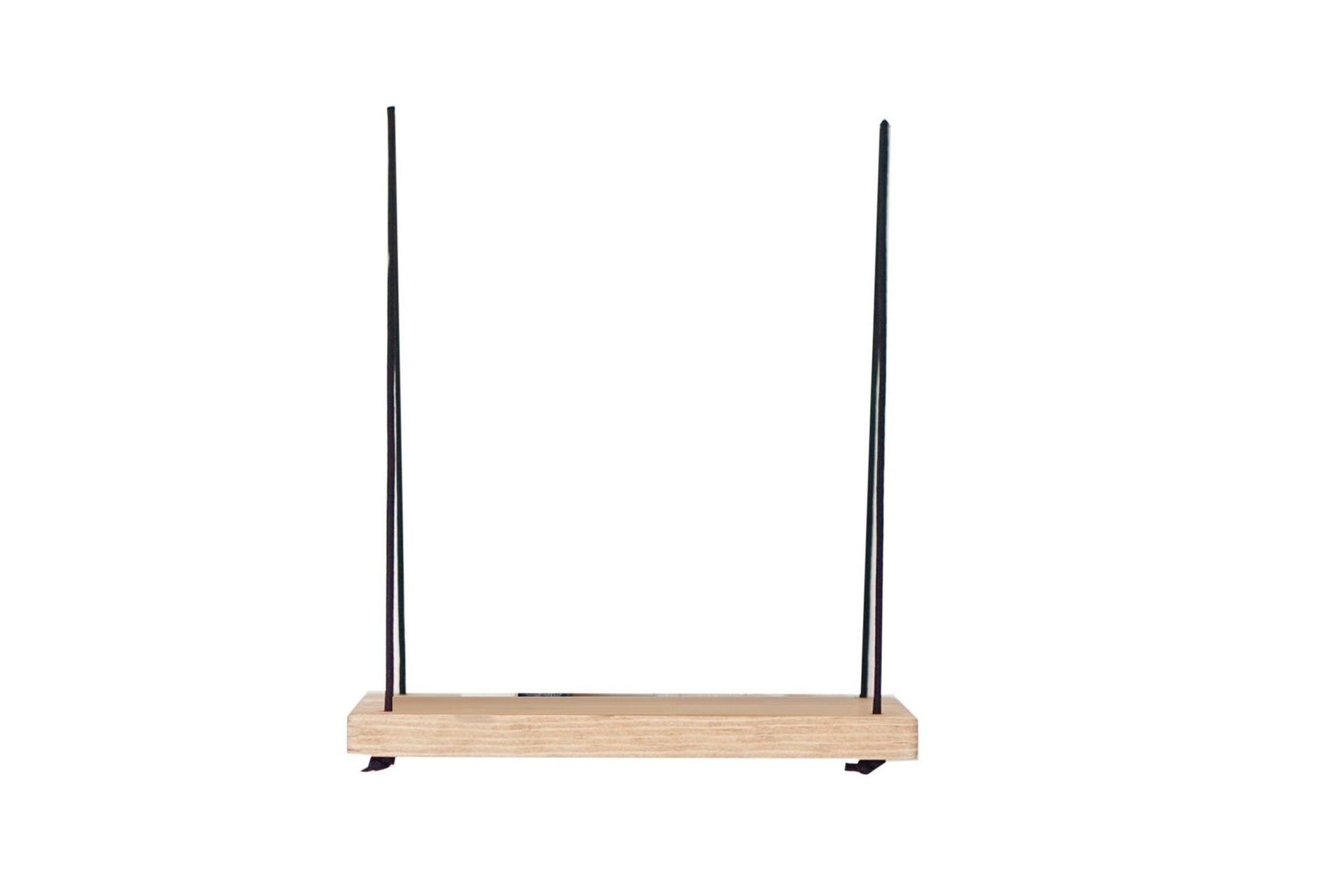 Evila V&auml;gghylla med Rep 40 cm i Tr&auml; med Ekutseende - Beige