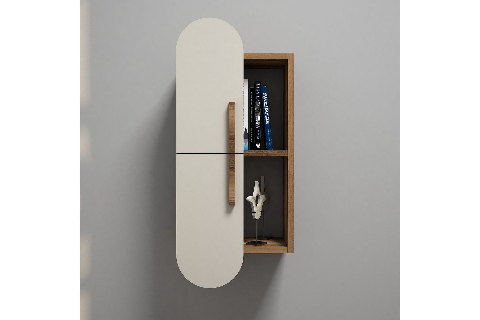 hovdane vägghylla 35 cm - brun