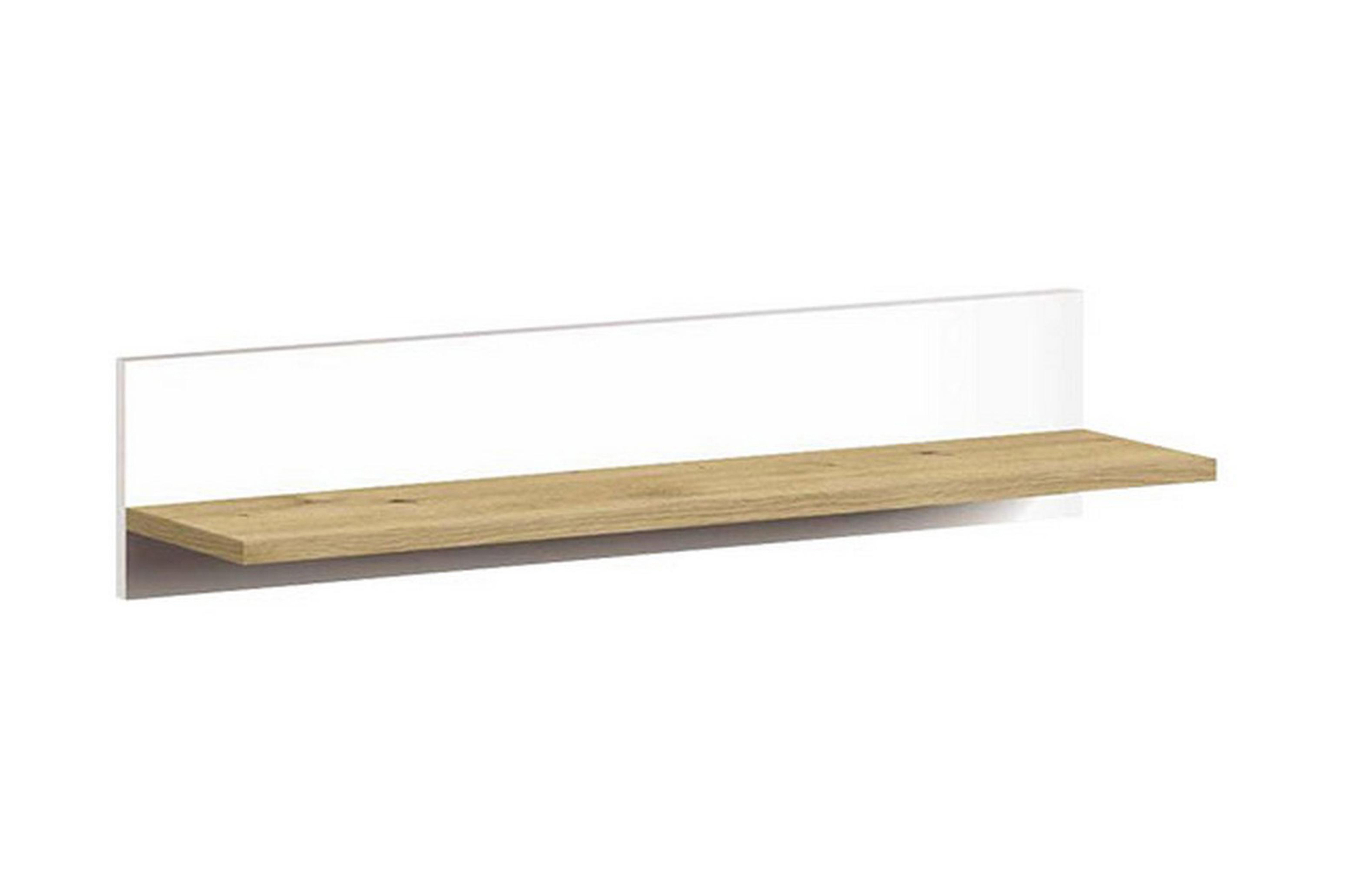 Hylla Staton 80 cm Natur/Vit