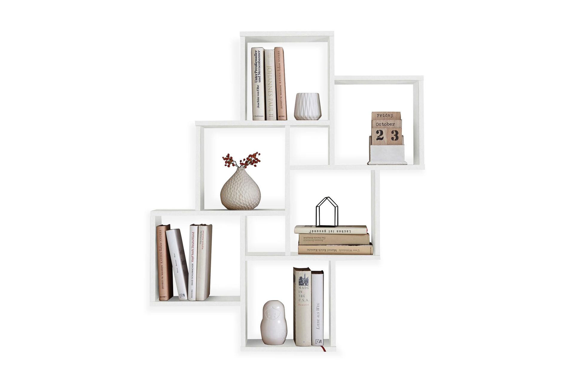 Laurio V&auml;gghylla 81 cm - Vit