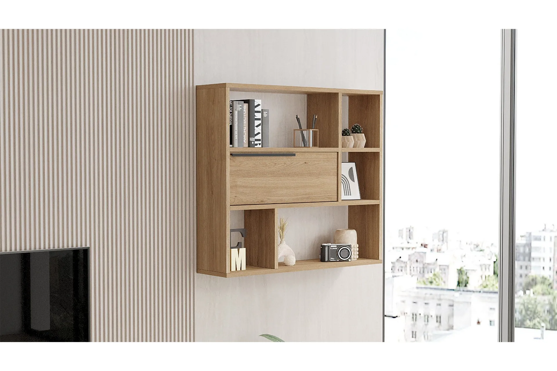 Liyakat V&auml;gghylla 90,1 cm - Valn&ouml;t