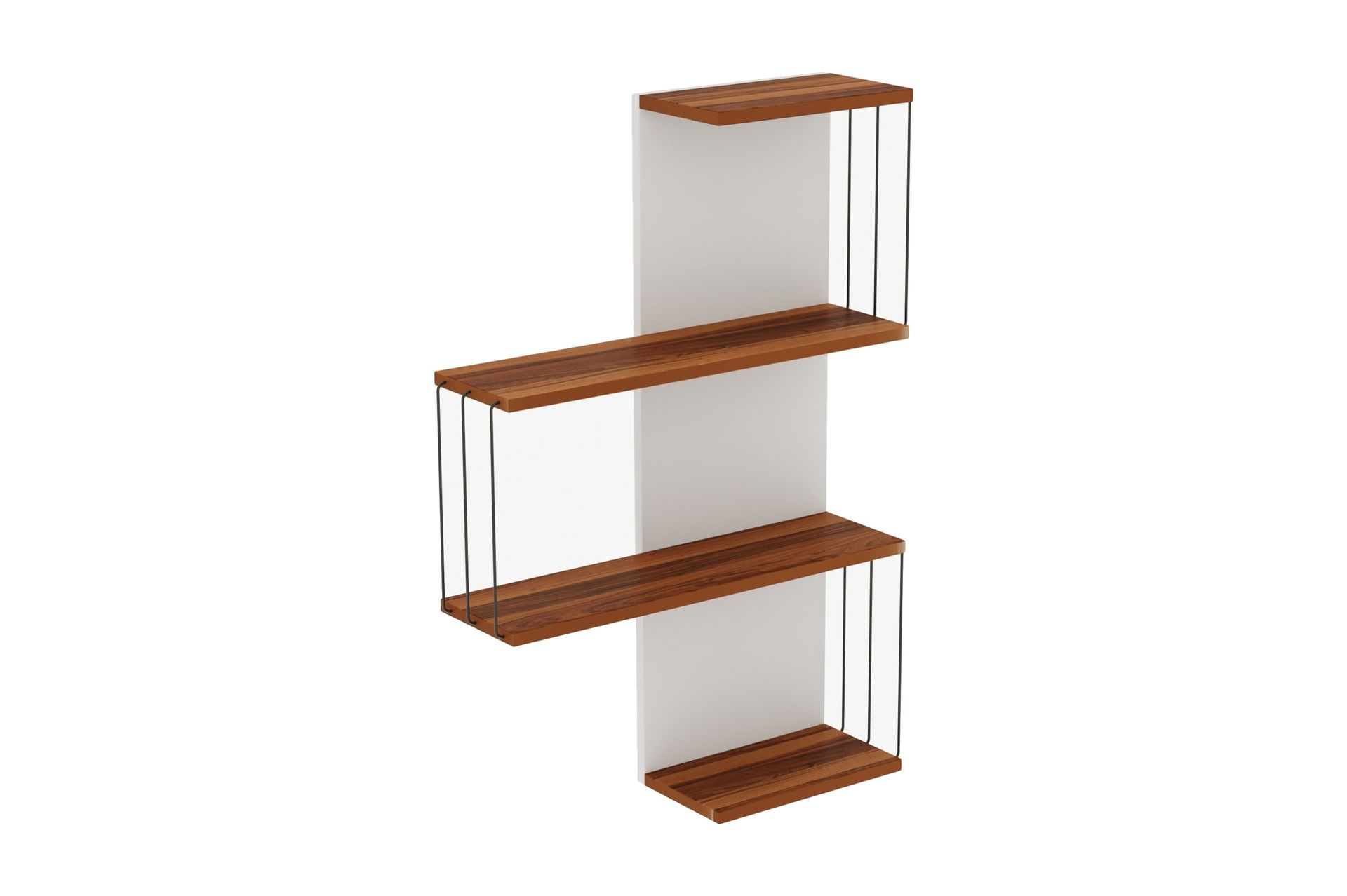 Ljusfors V&auml;gghylla 96x65 cm - Natur/Vit