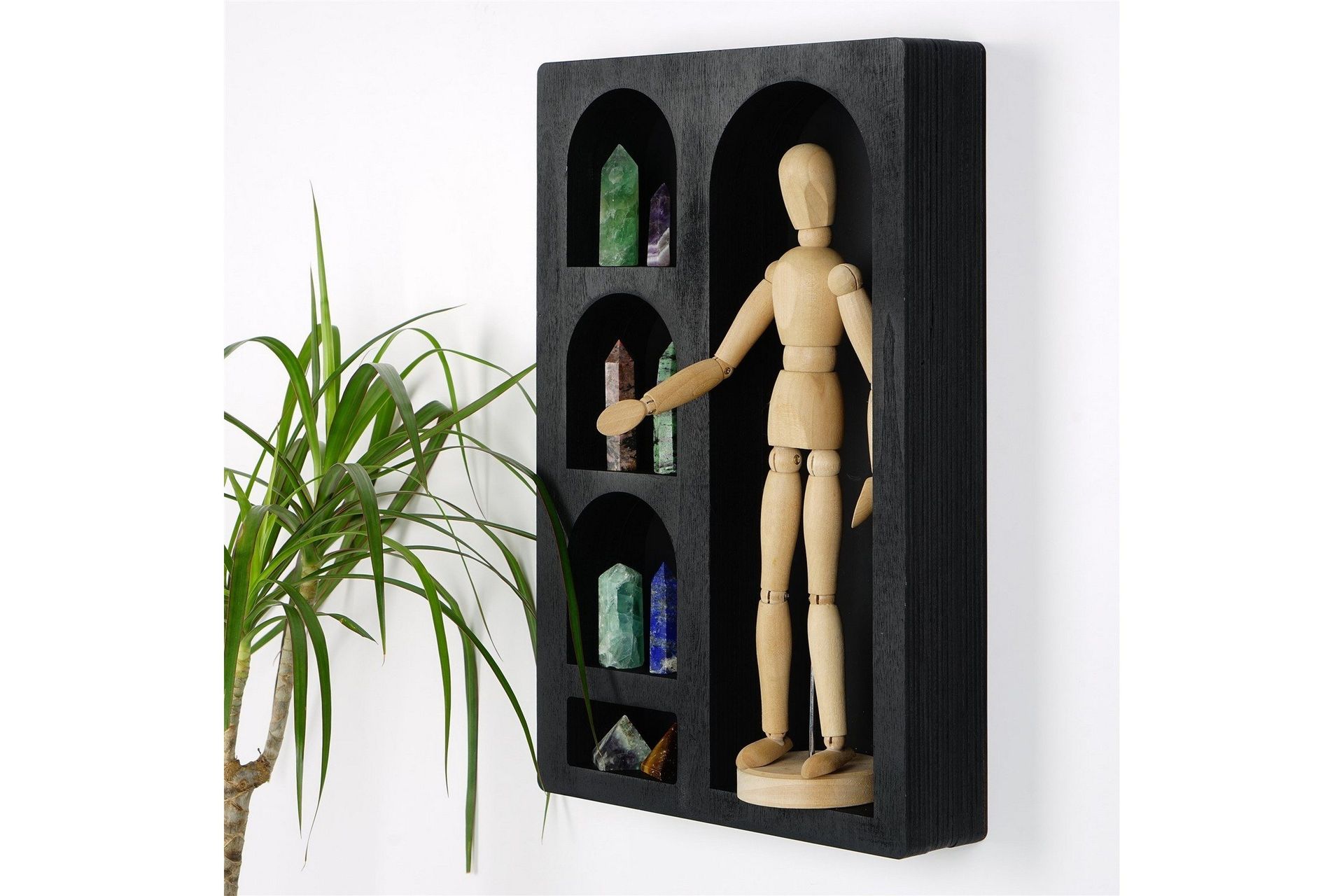 masatane vägghylla 26 cm - svart