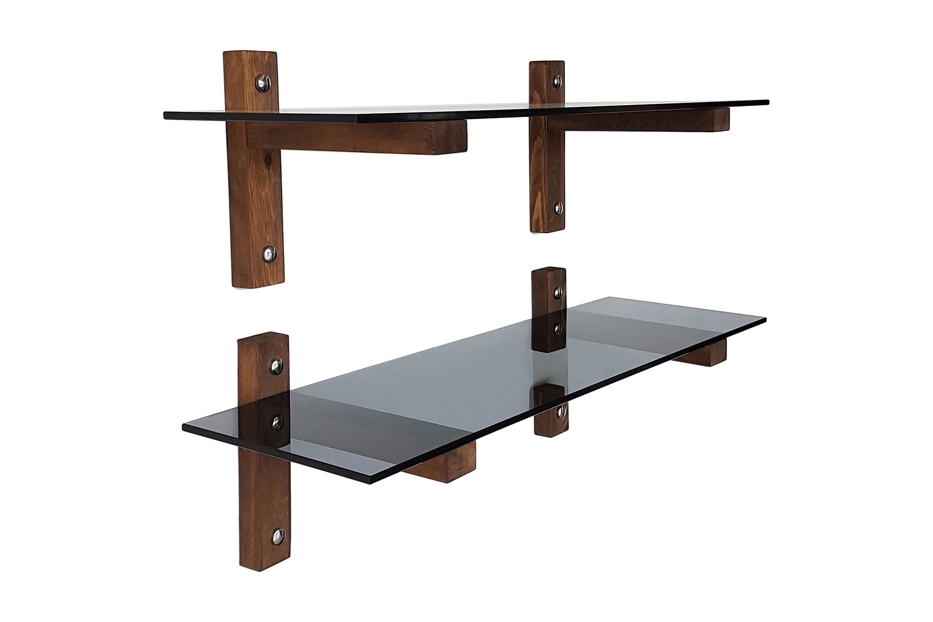 nelams vägghylla 85 cm - valnöt