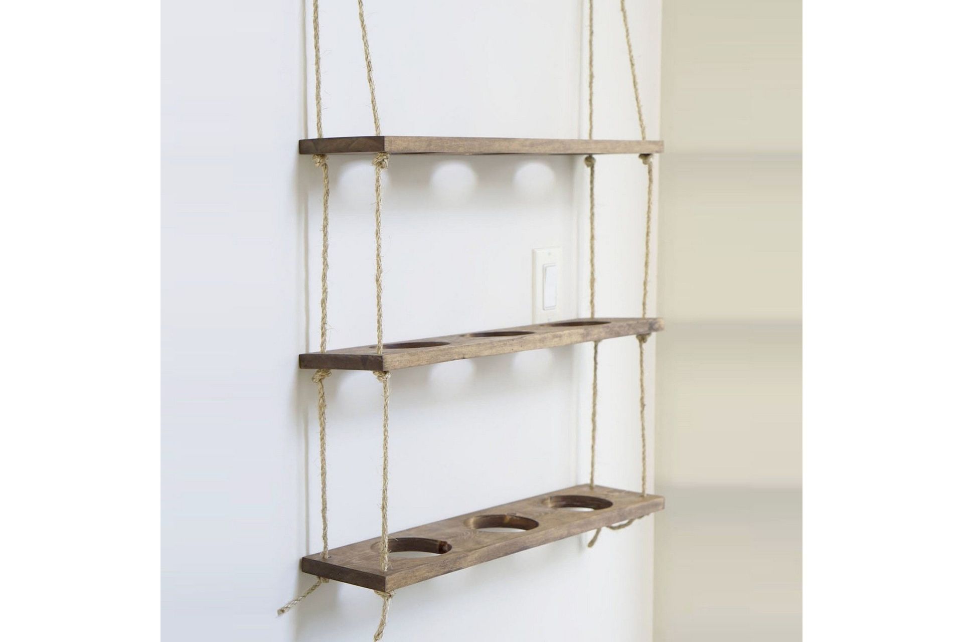 Pukkuri V&auml;gghylla 60 cm - Brun