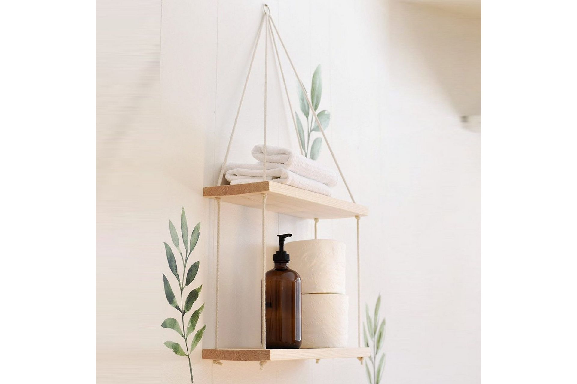 raniye vägghylla 40x2 cm - mörkbrun