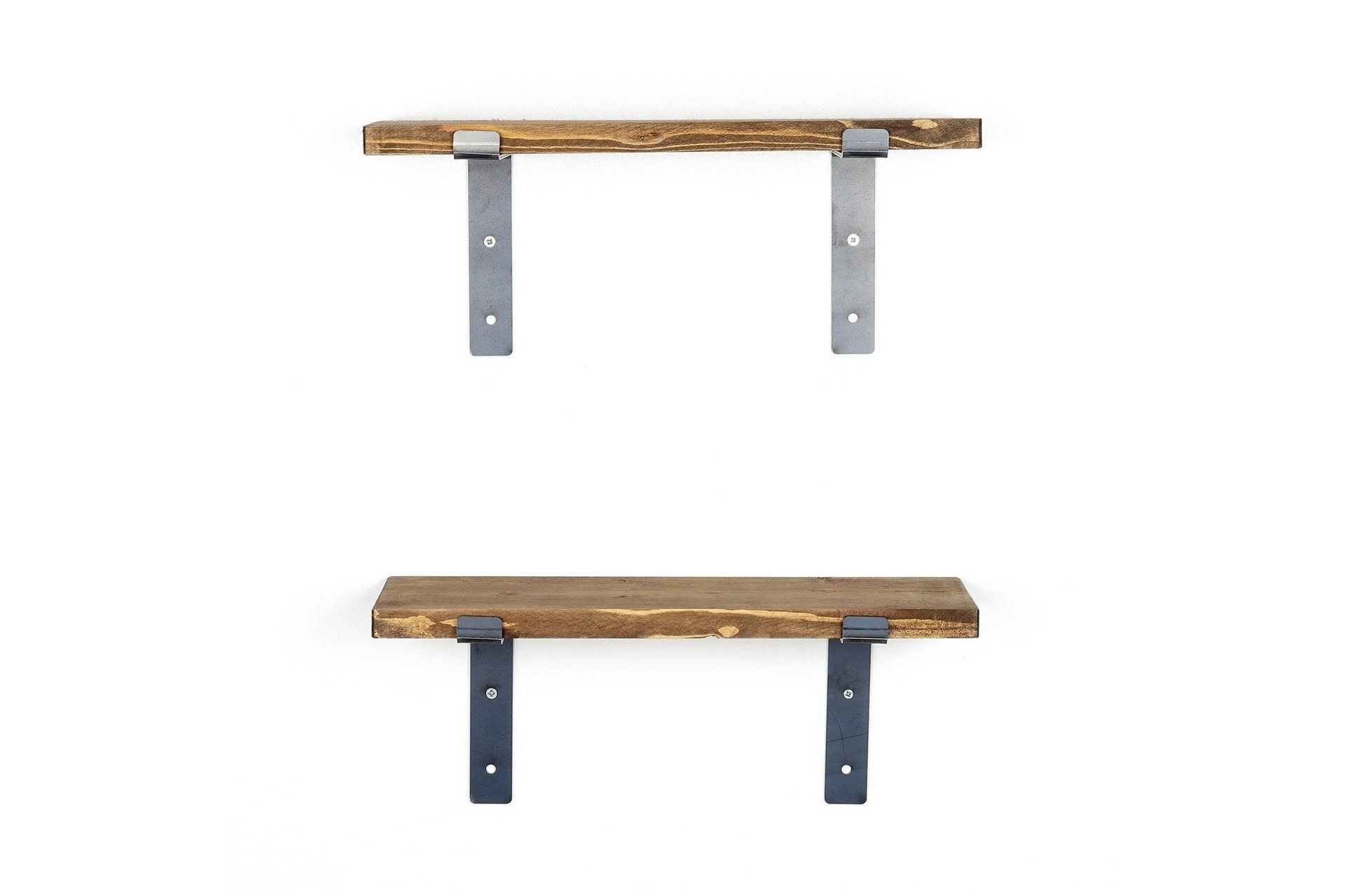 Slovinski V&auml;gghylla 40 cm - Svart/Valn&ouml;t