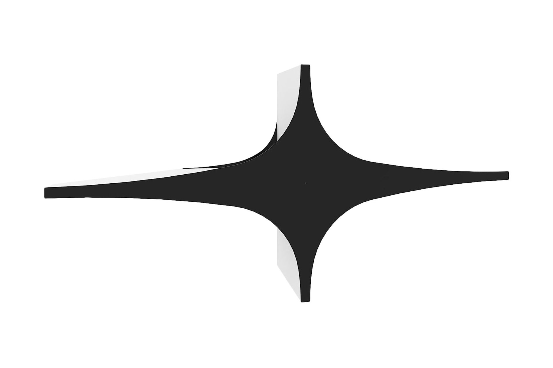 V&auml;gghylla 20x90 cm - Svart