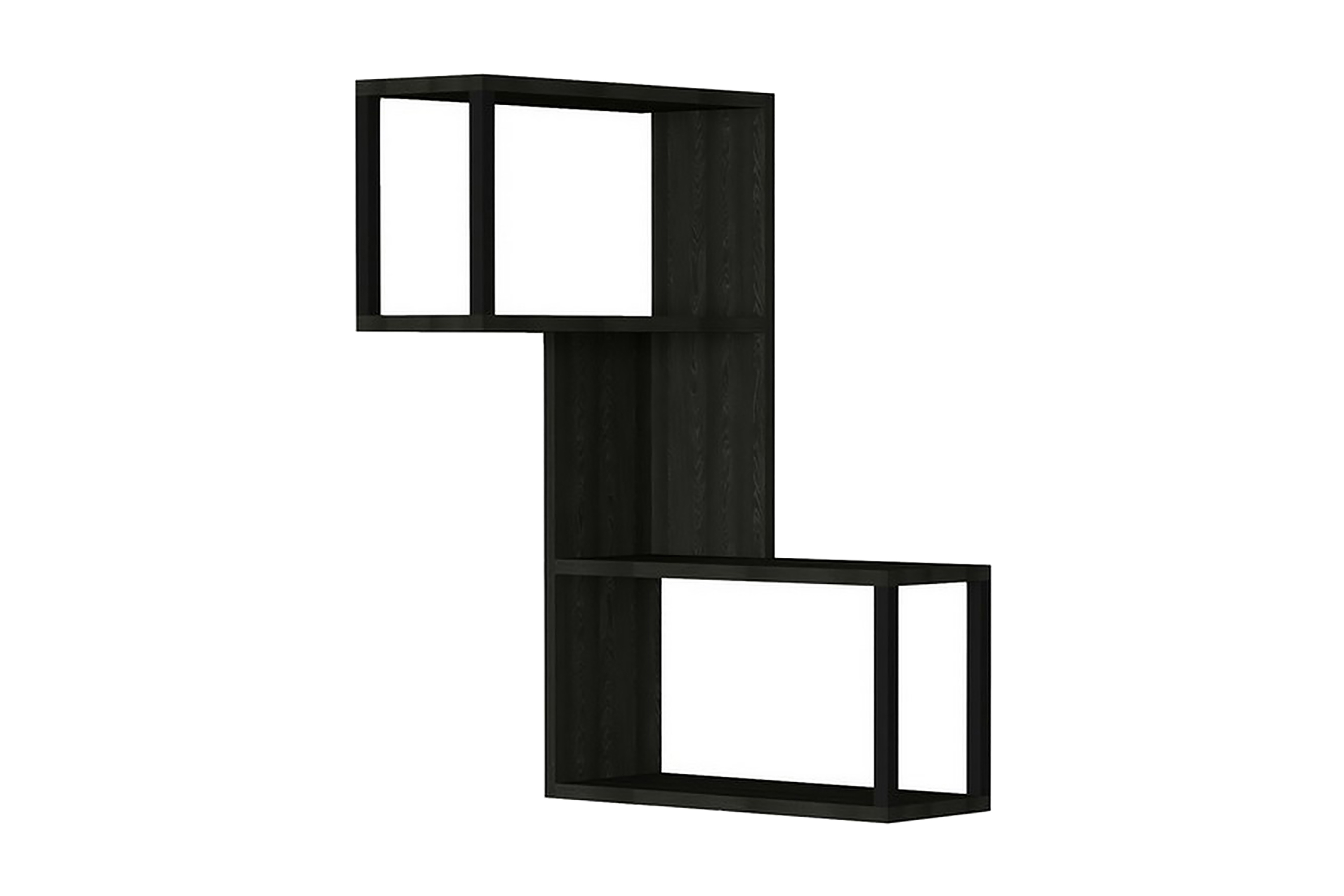 Vägghylla Adarien 20x84 cm 4-pack Antracit