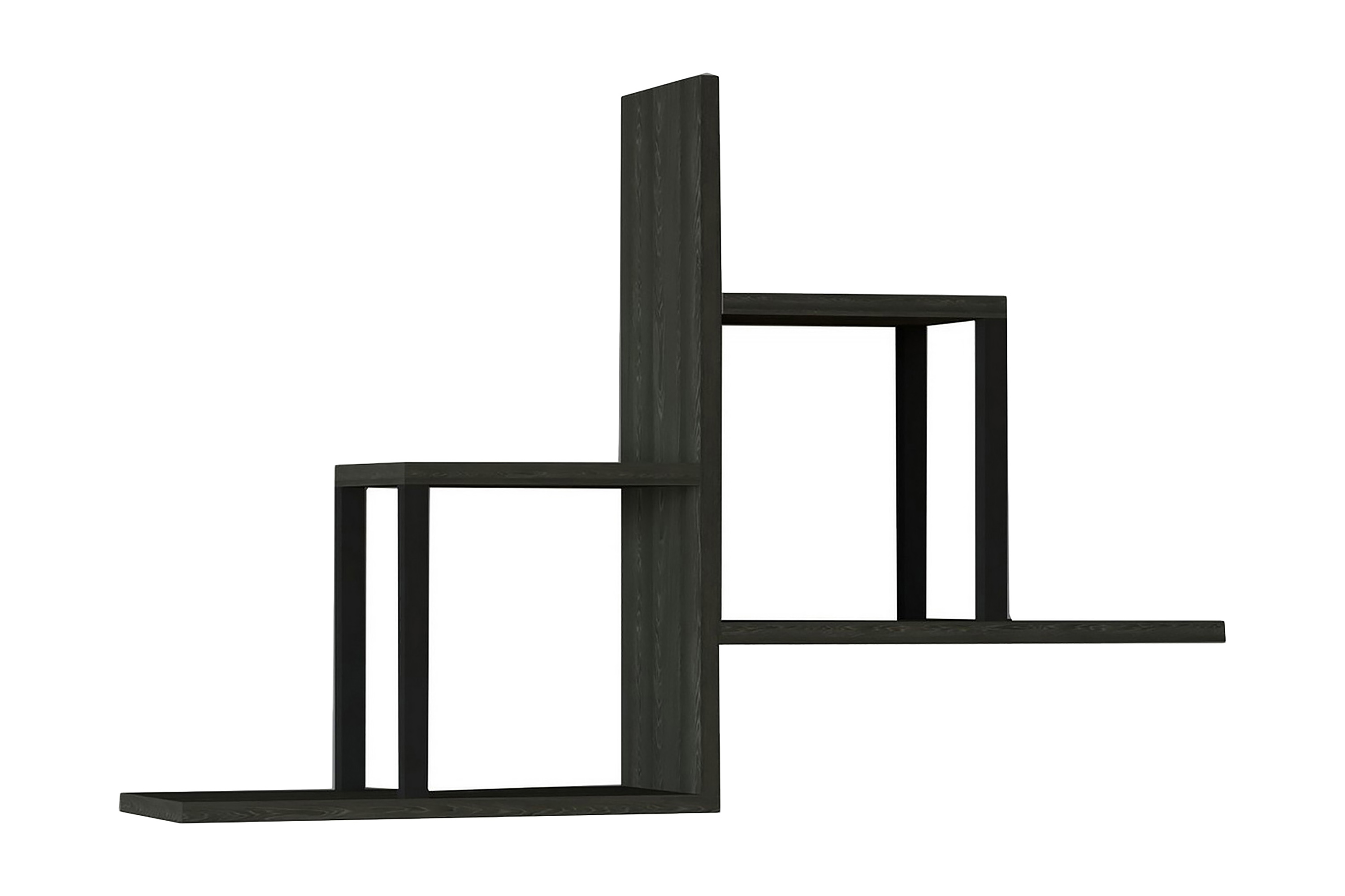 Vägghylla Adederic 20x60 cm 4-pack Antracit