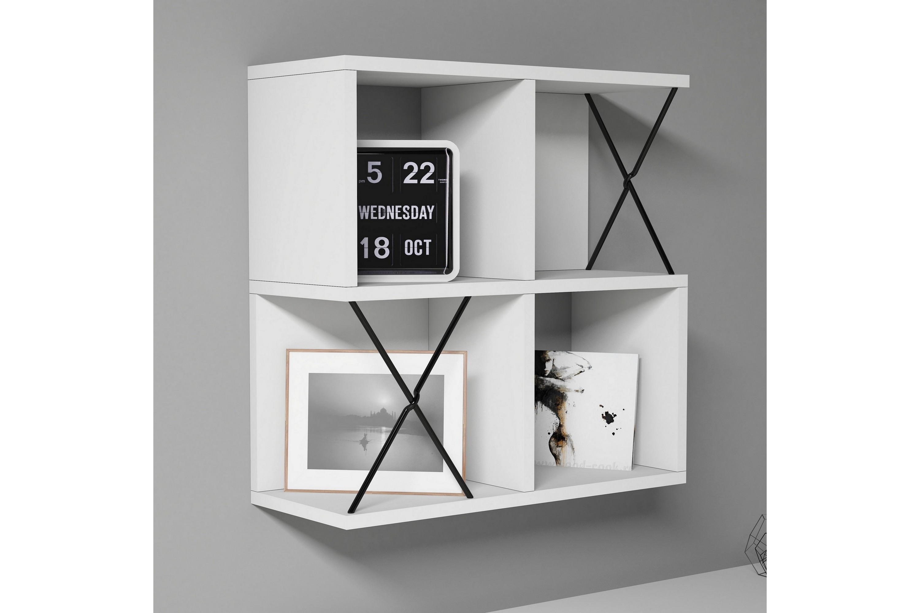 vägghylla amtorp 60 cm - vitsvart