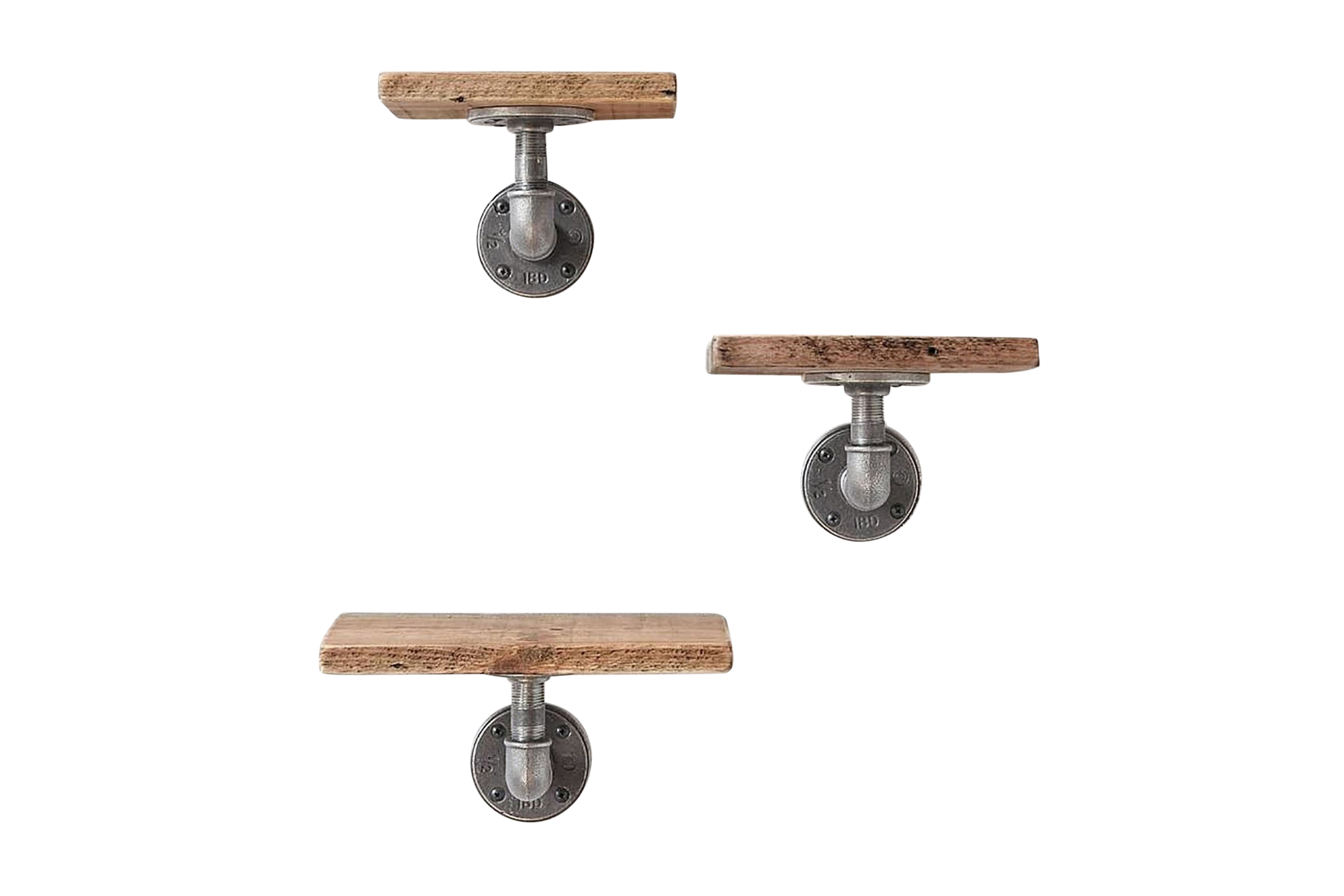 vägghylla arthur rör/trä - träsvart