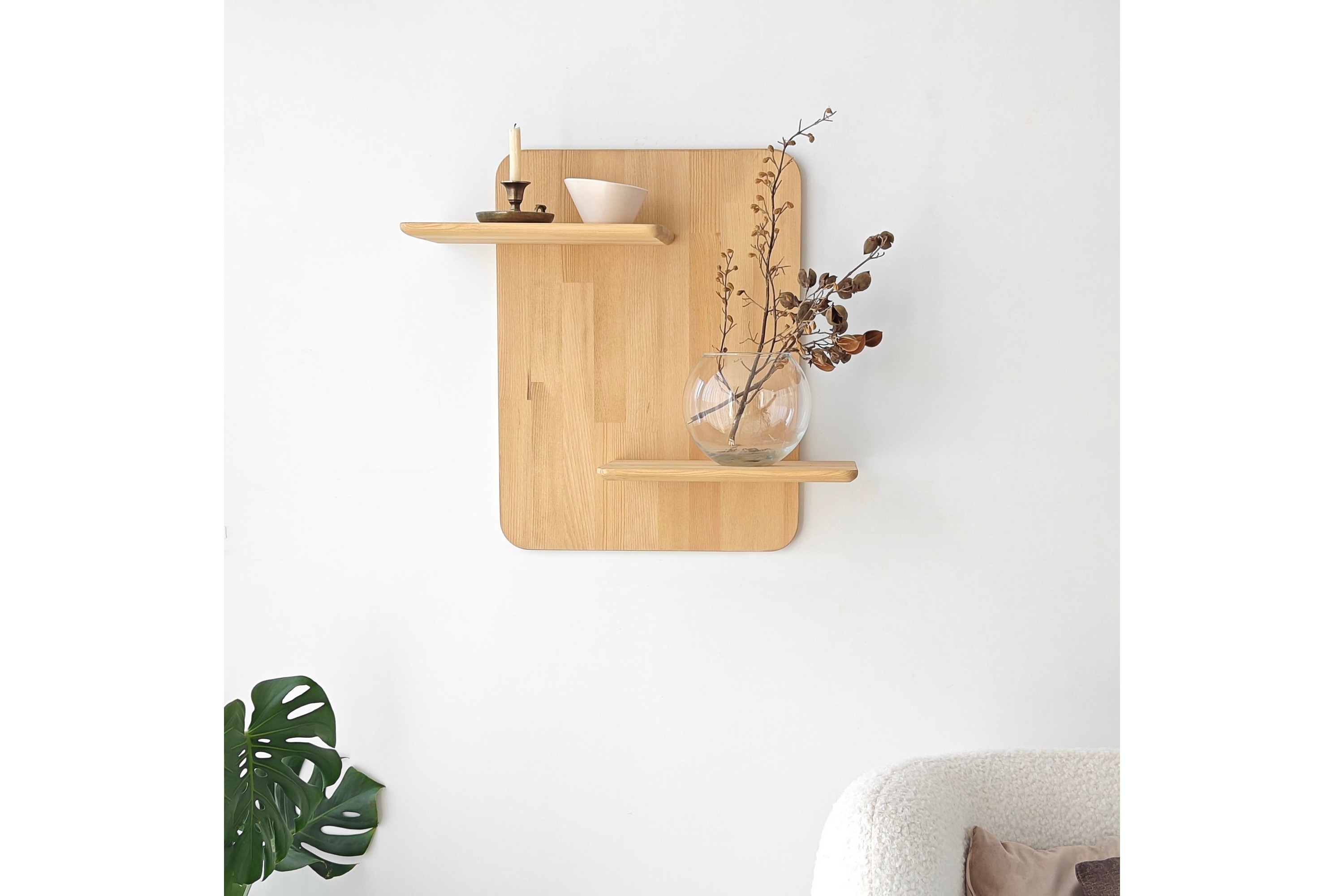 vägghylla busselton 66 cm - ek