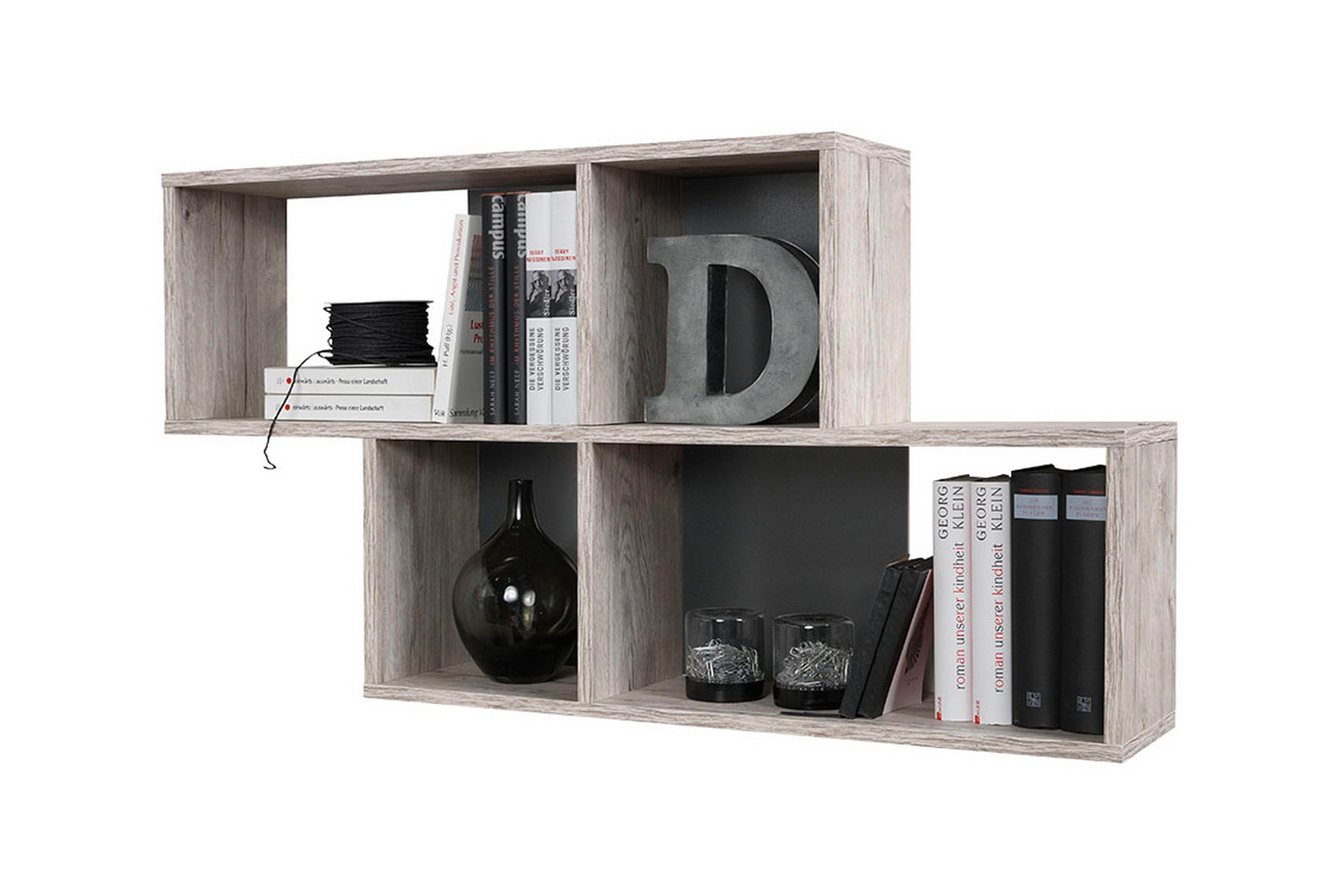 vägghylla byrne 100 cm - sandekantracit