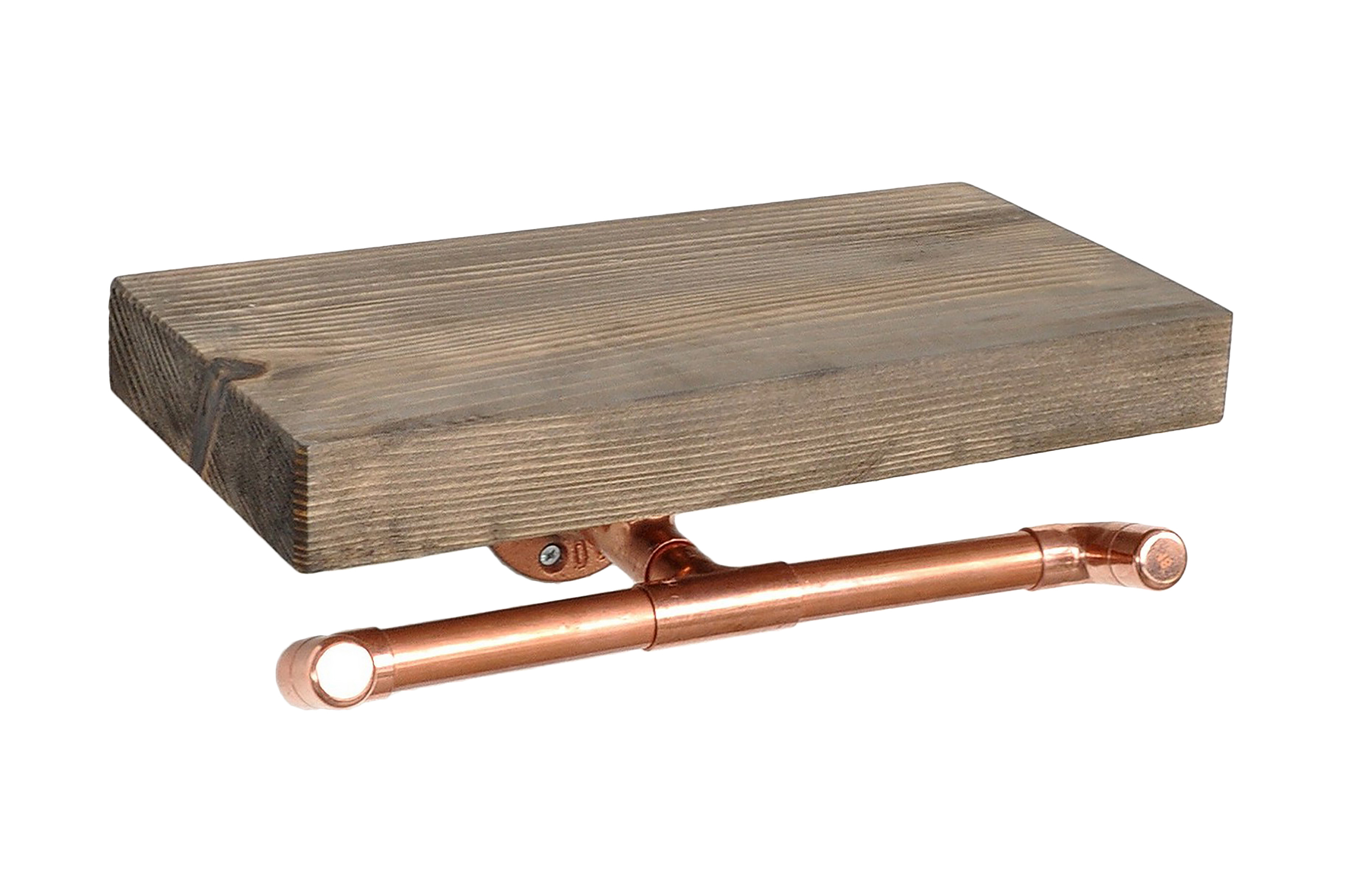 vägghylla duso 30 cm - roséguldvalnöt