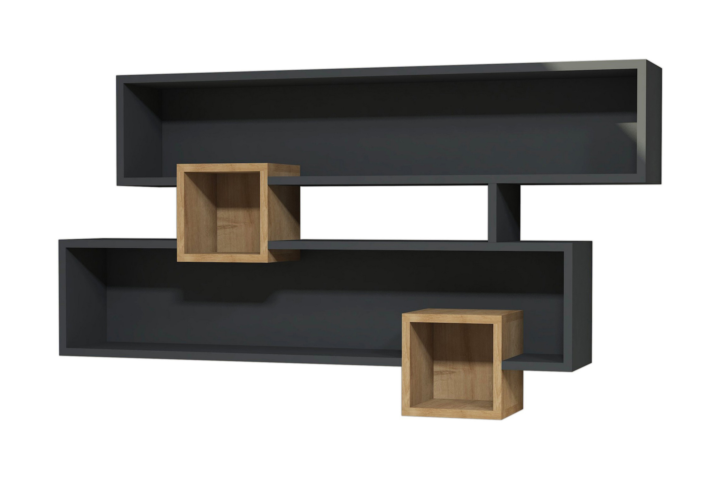 vägghylla fatimah - valnötmörkgrå