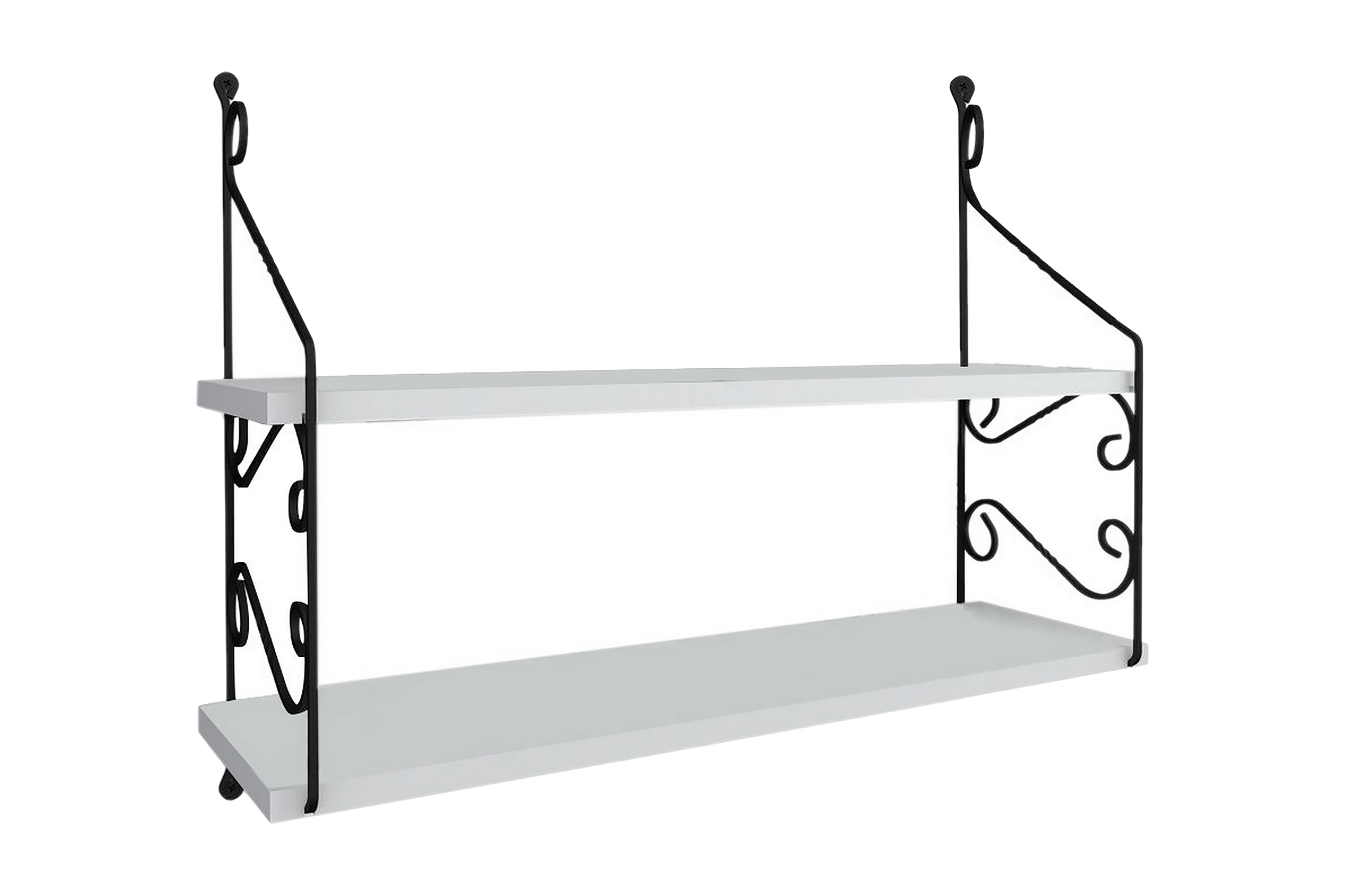 vägghylla forbis 2 hyllor - vit