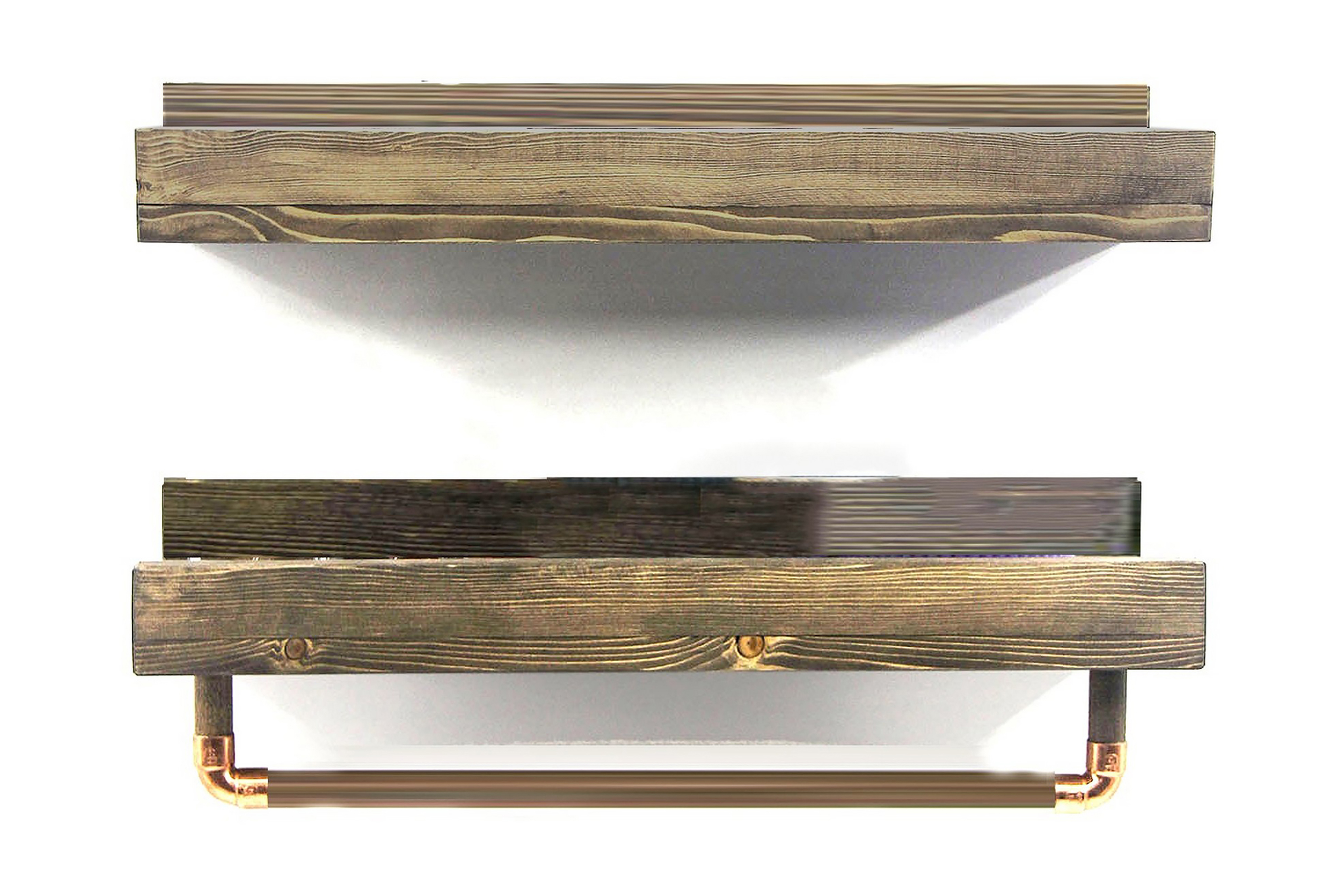 vägghylla khalili 50 cm - valnöt