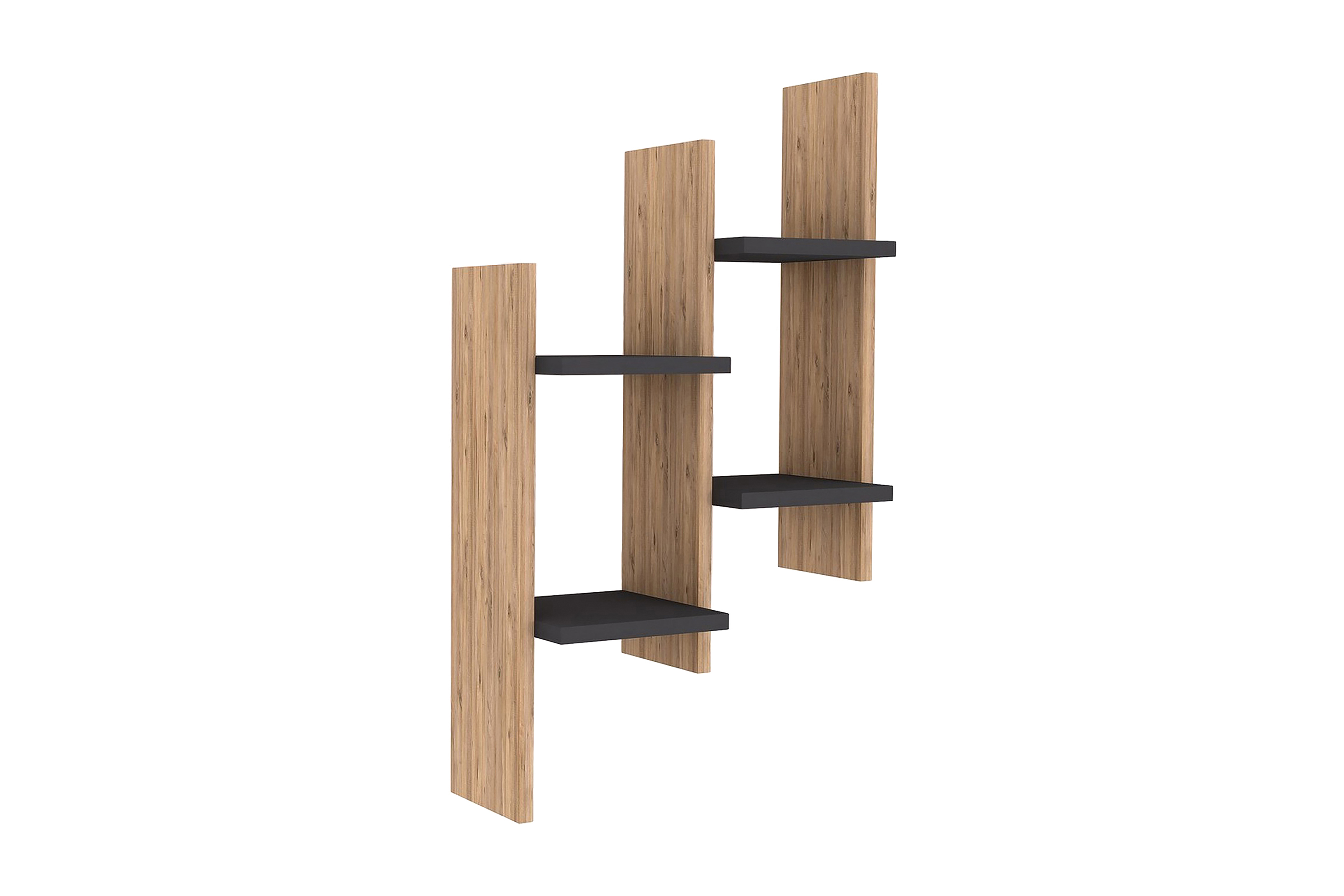 vägghylla suoma 49 cm - antracitvalnöt