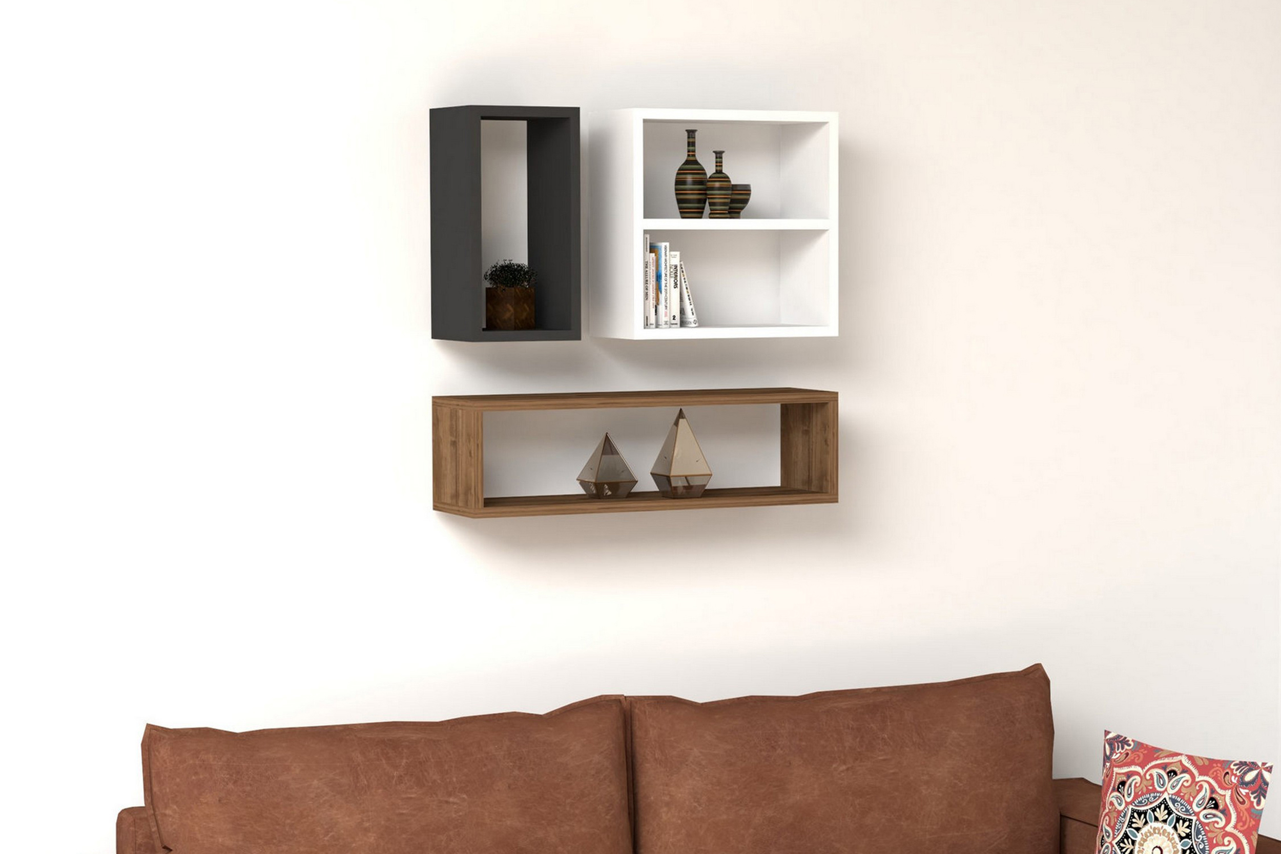Vägghylla Urgby 70x20 cm Vit