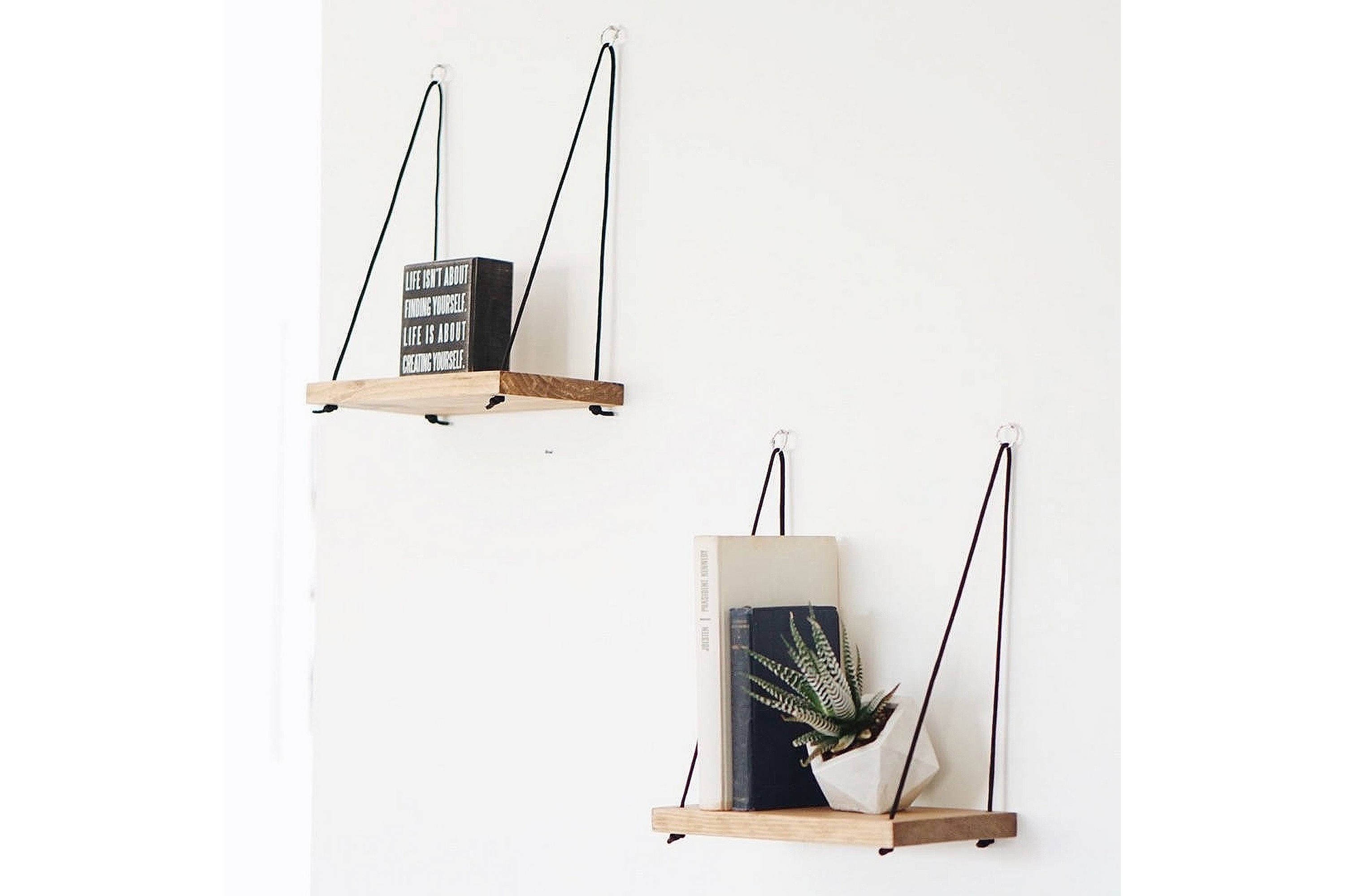 vägghylla valid 40 cm - brun