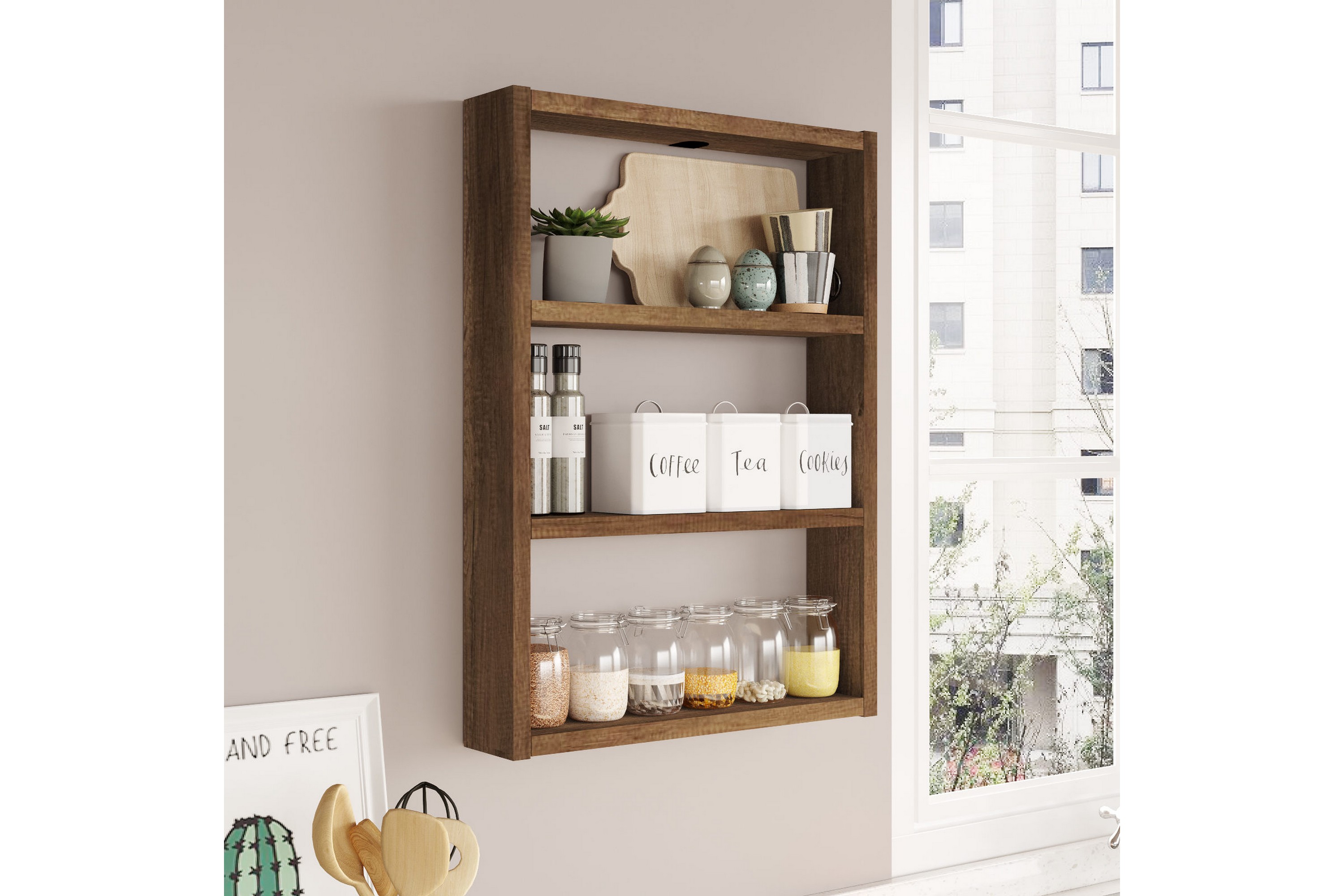 vägghylla violaceae 43,2x60 cm - beige