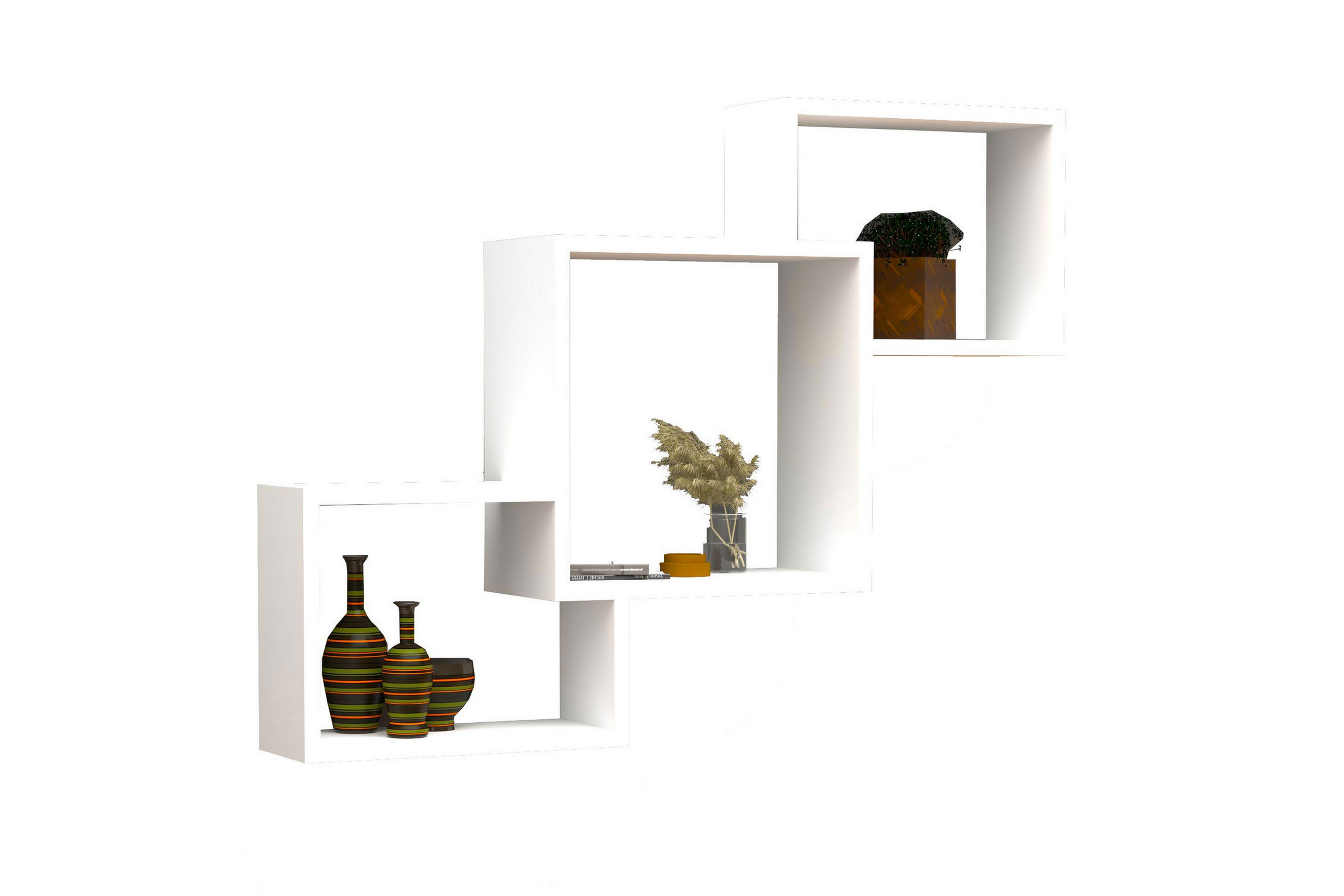 vägghylla violaceae 98x72 cm - vit